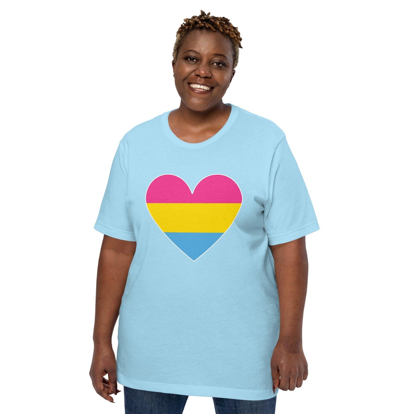 Pansexual Heart T-Shirt - T Shirt - Free 2 B