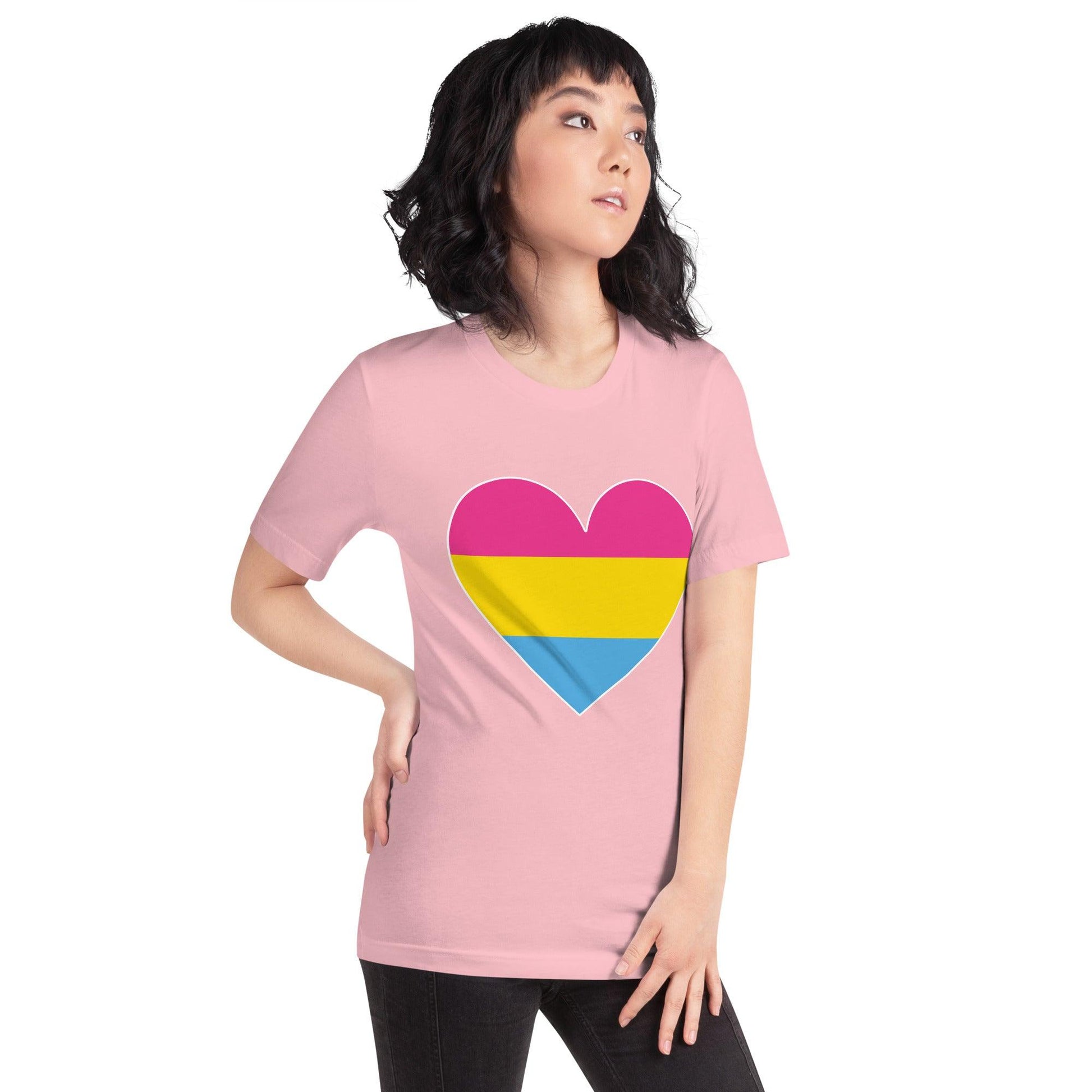 Pansexual Heart T-Shirt - T Shirt - Free 2 B