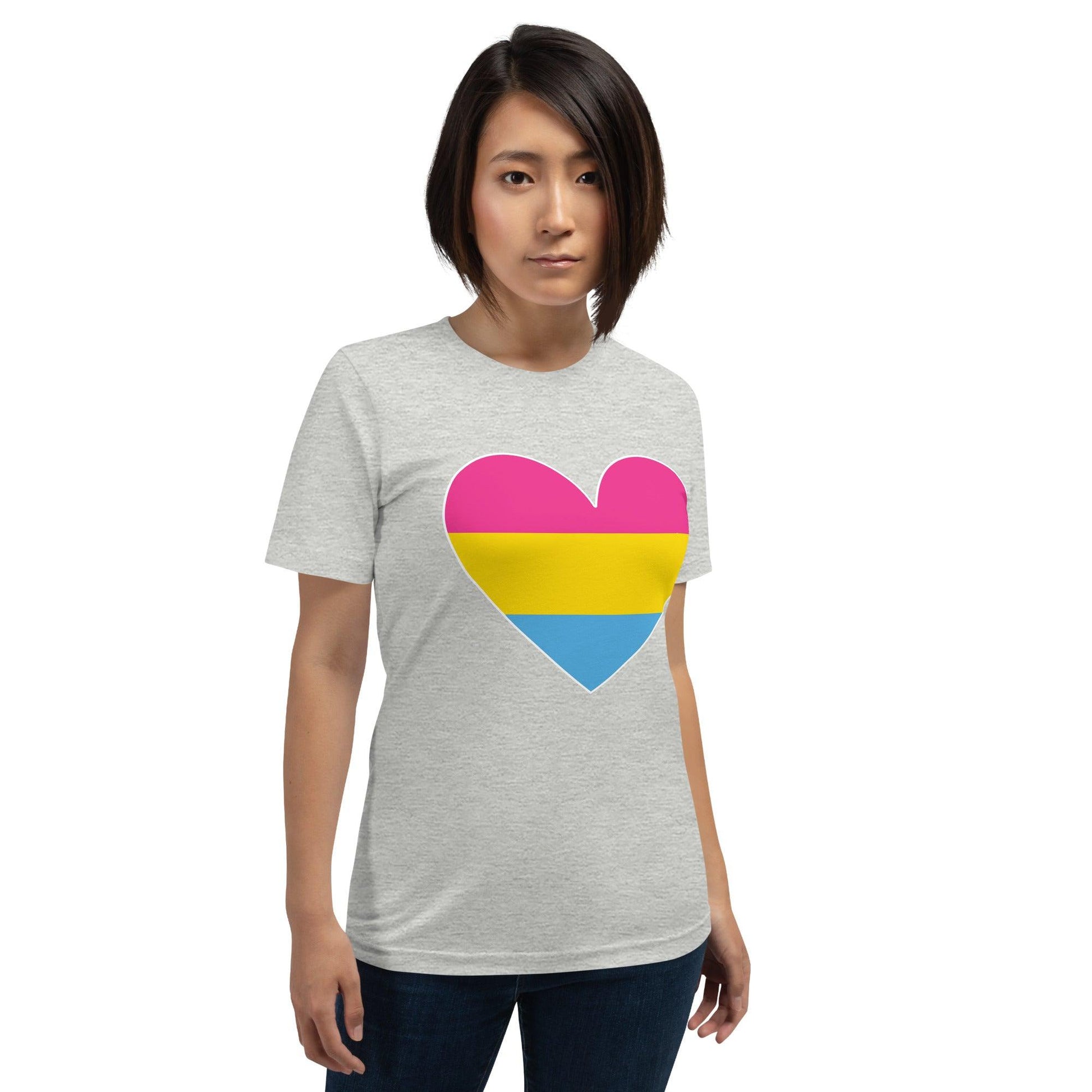 Pansexual Heart T-Shirt - T Shirt - Free 2 B