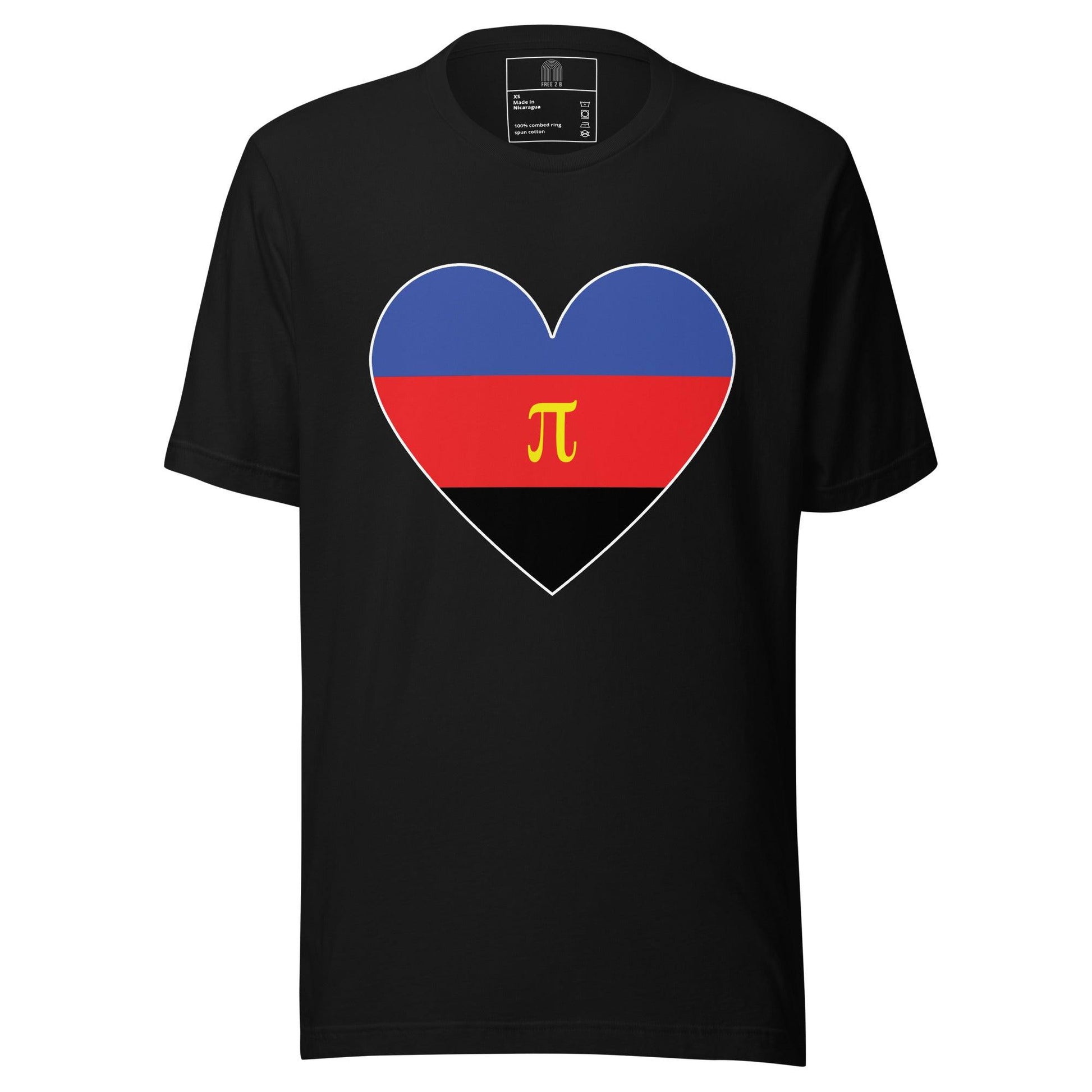 Polyamory Heart T-Shirt - T Shirt - Free 2 B