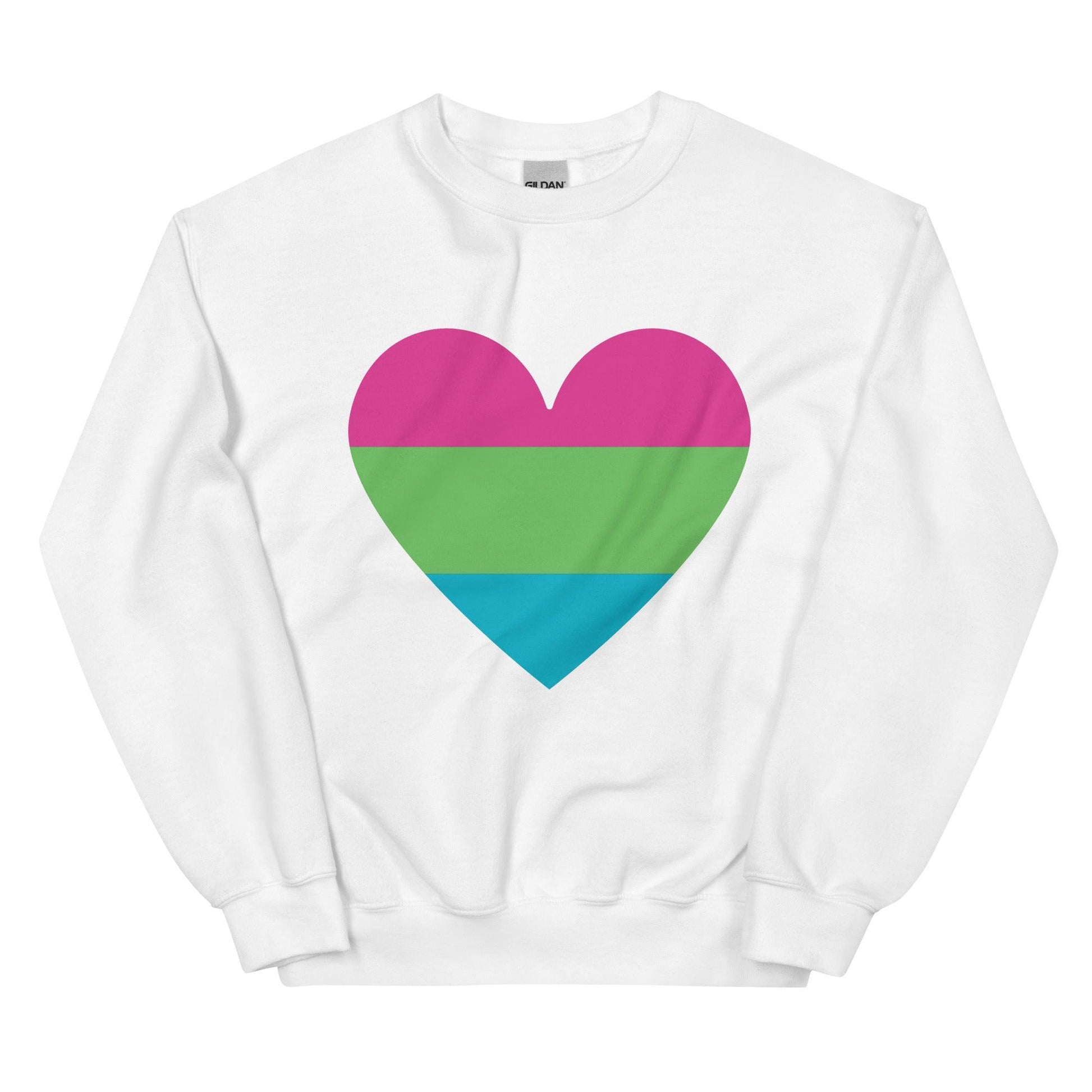 Polysexual Heart Sweatshirt - Crewneck Sweatshirt - Free 2 B