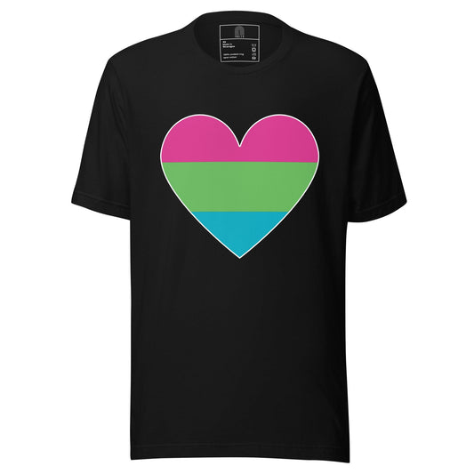 Polysexual Heart T-Shirt - T Shirt - Free 2 B