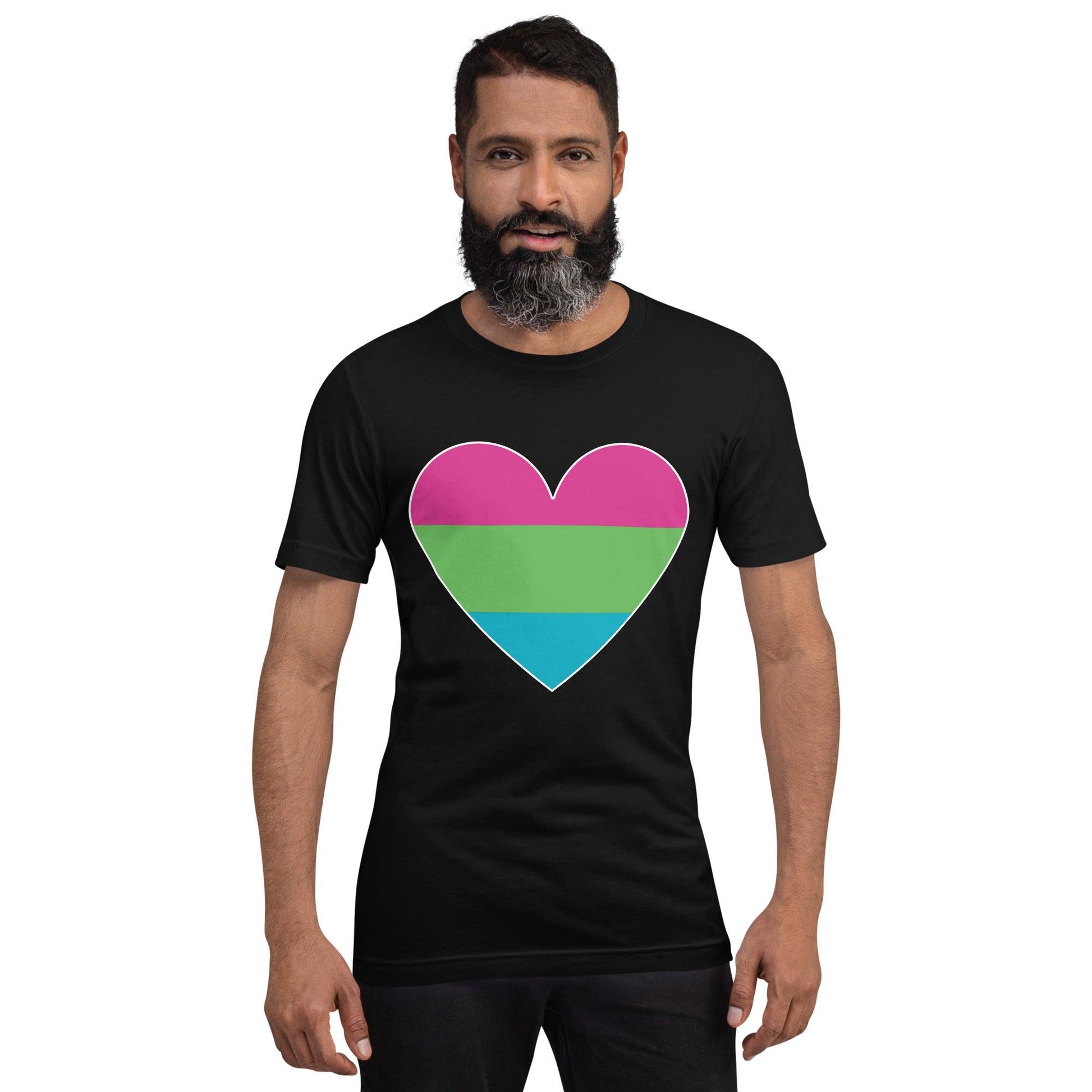 Polysexual Heart T-Shirt - T Shirt - Free 2 B