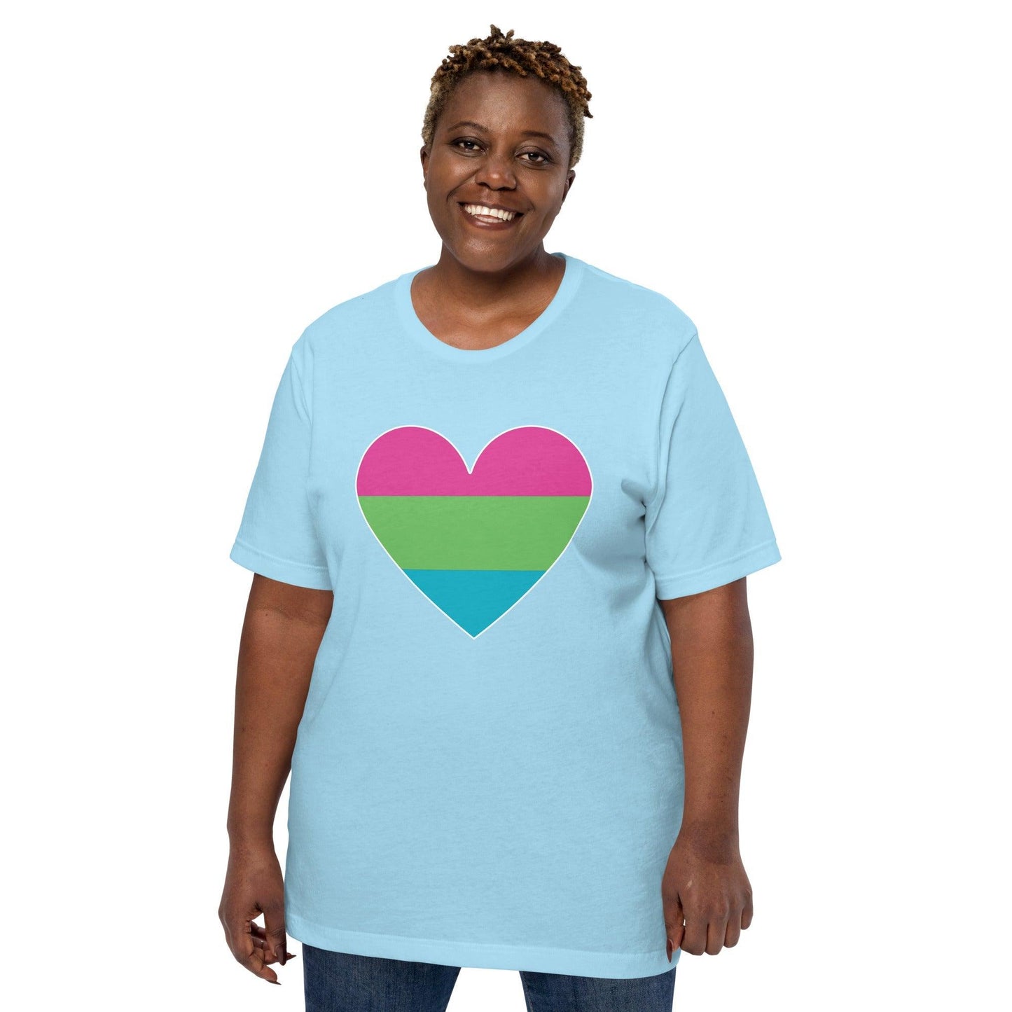 Polysexual Heart T-Shirt - T Shirt - Free 2 B