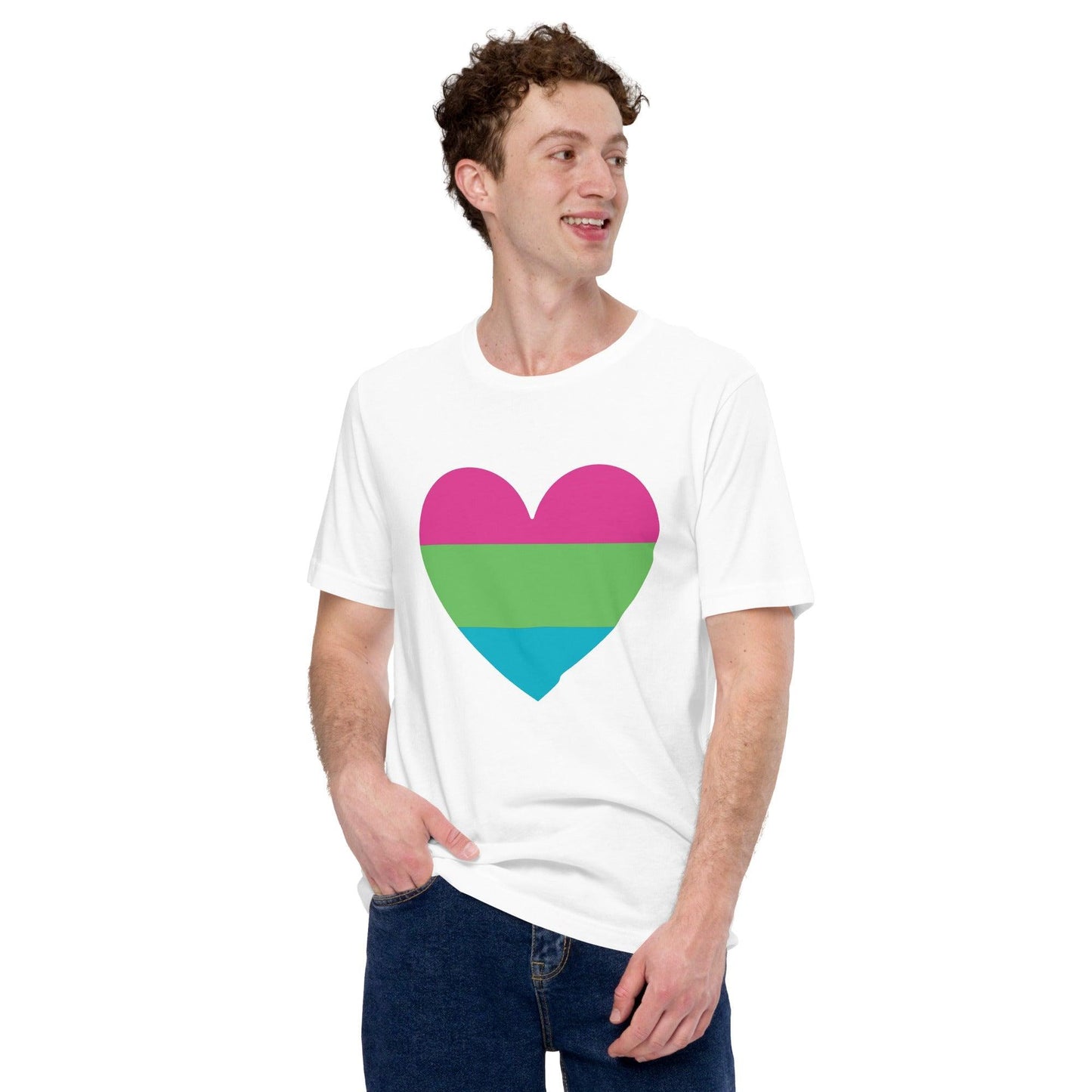 Polysexual Heart T-Shirt - T Shirt - Free 2 B