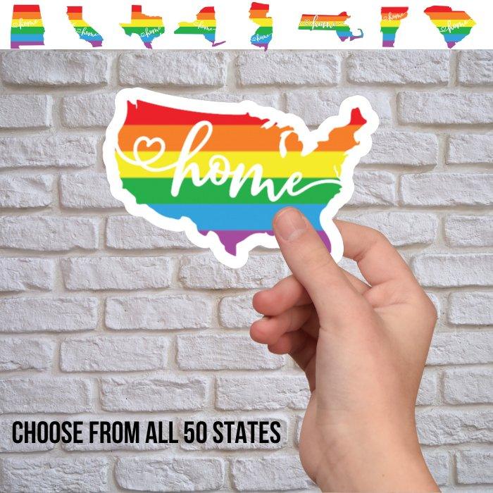 Prideful State Roadtrip Sticker - Sticker - Free 2 B