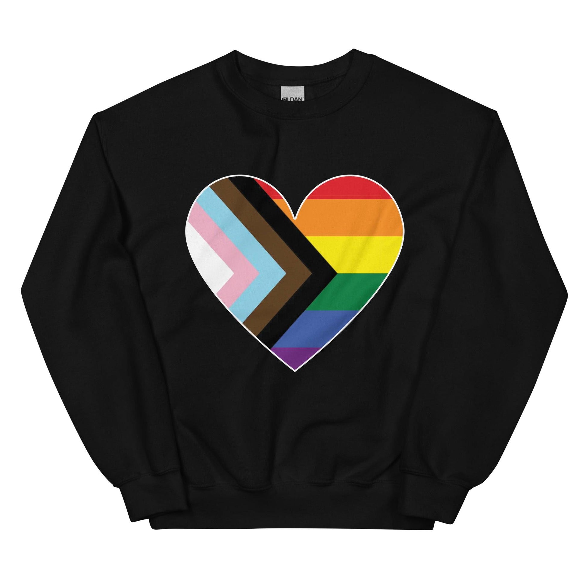 Progress Heart Sweatshirt - Crewneck Sweatshirt - Free 2 B