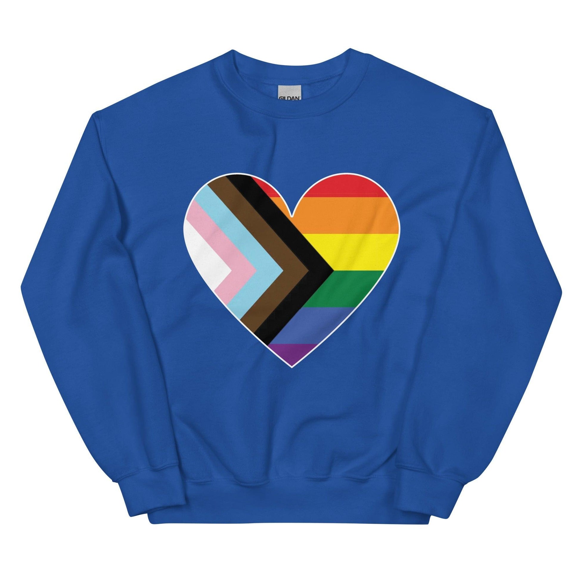 Progress Heart Sweatshirt - Crewneck Sweatshirt - Free 2 B