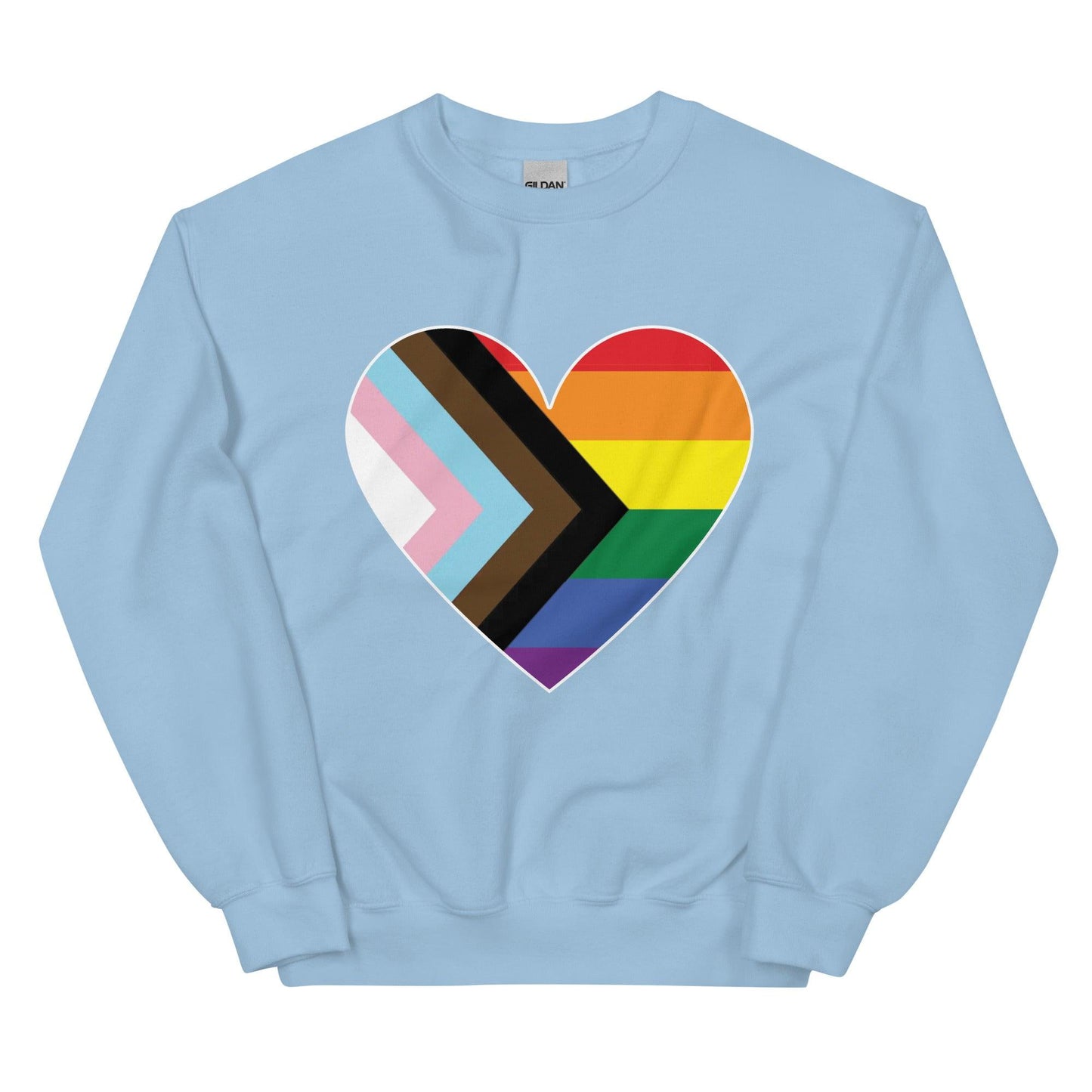 Progress Heart Sweatshirt - Crewneck Sweatshirt - Free 2 B