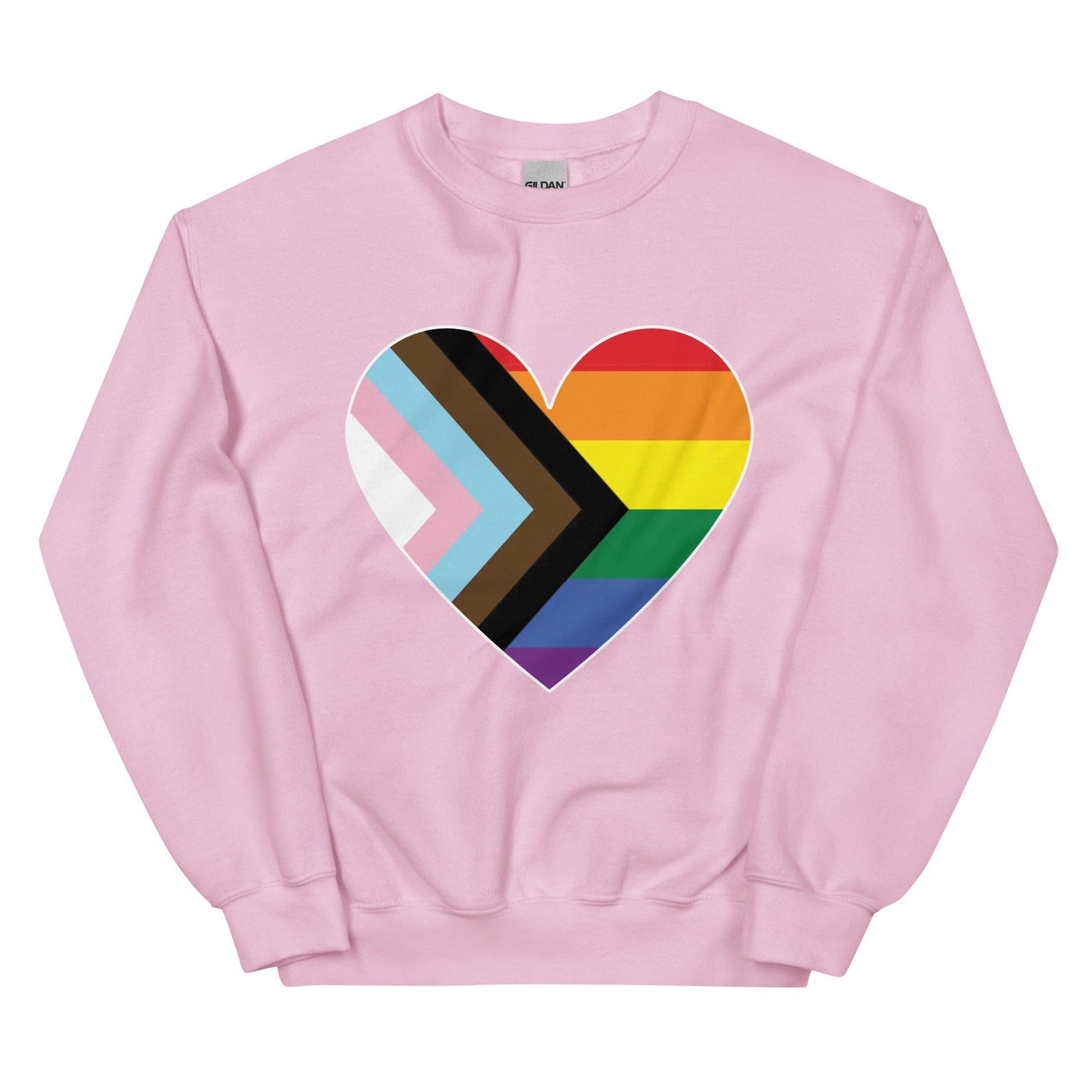 Progress Heart Sweatshirt - Crewneck Sweatshirt - Free 2 B