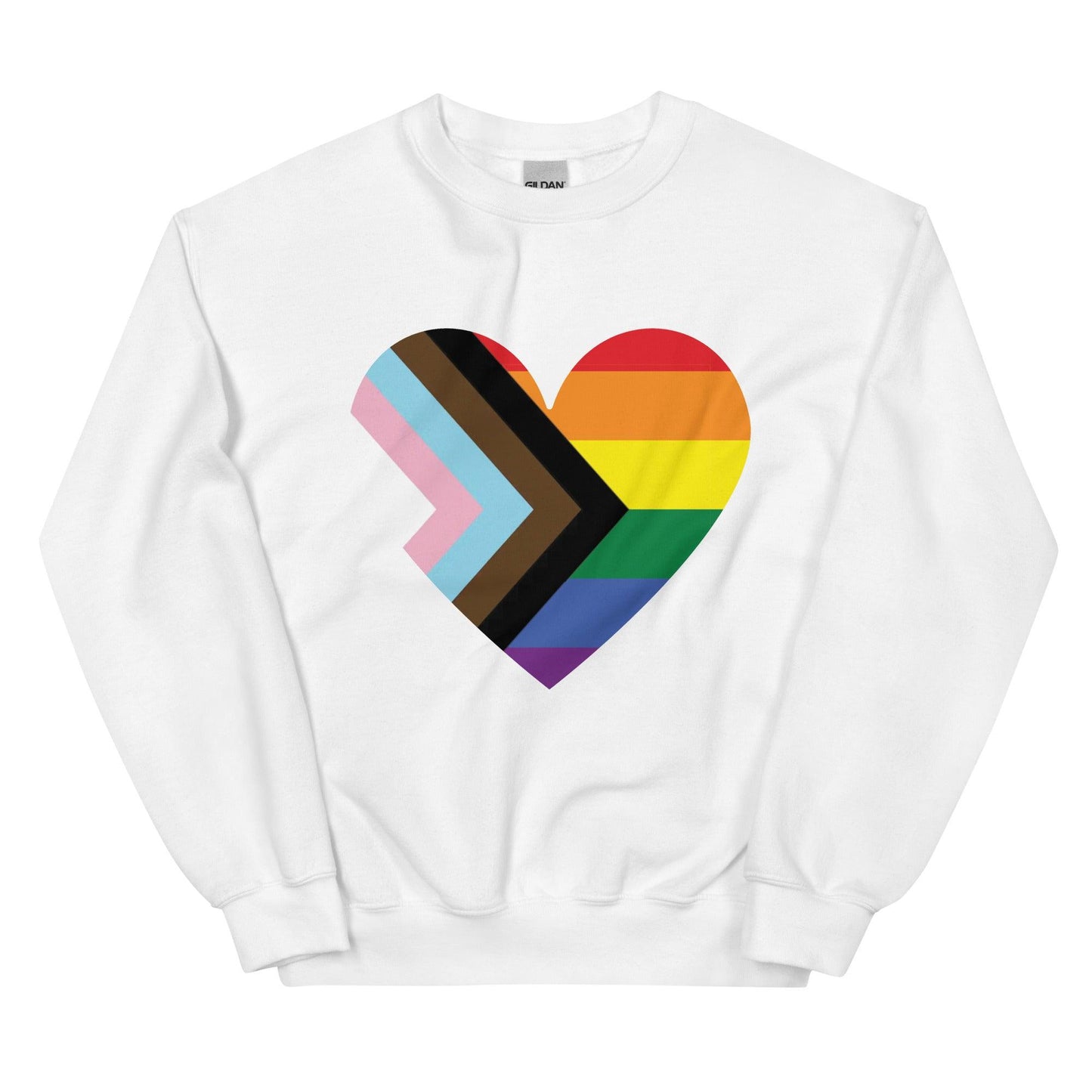 Progress Heart Sweatshirt - Crewneck Sweatshirt - Free 2 B