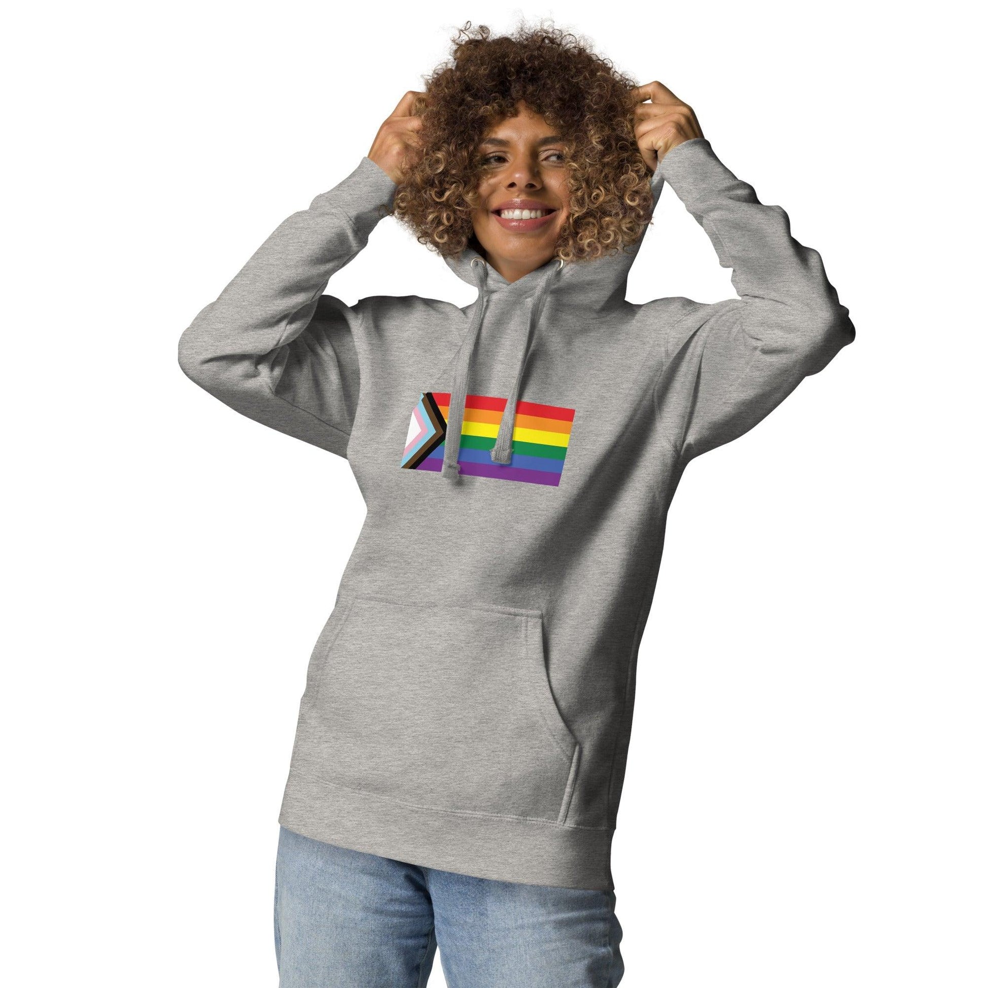 Progress Pride Flag Hoodie - Hoodie - Free 2 B