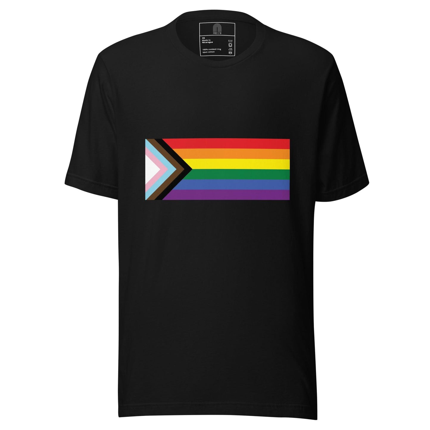 Progress Pride Flag T-Shirt - T Shirt - Free 2 B