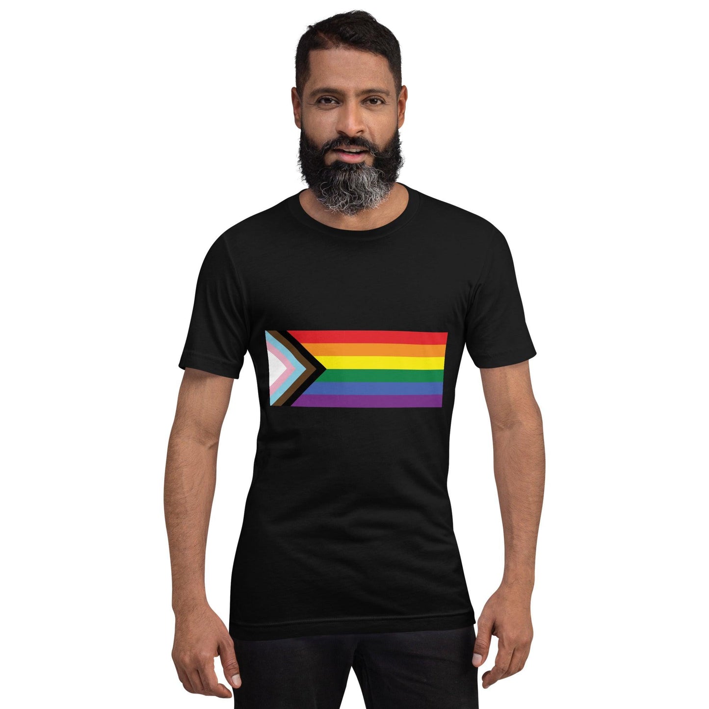 Progress Pride Flag T-Shirt - T Shirt - Free 2 B