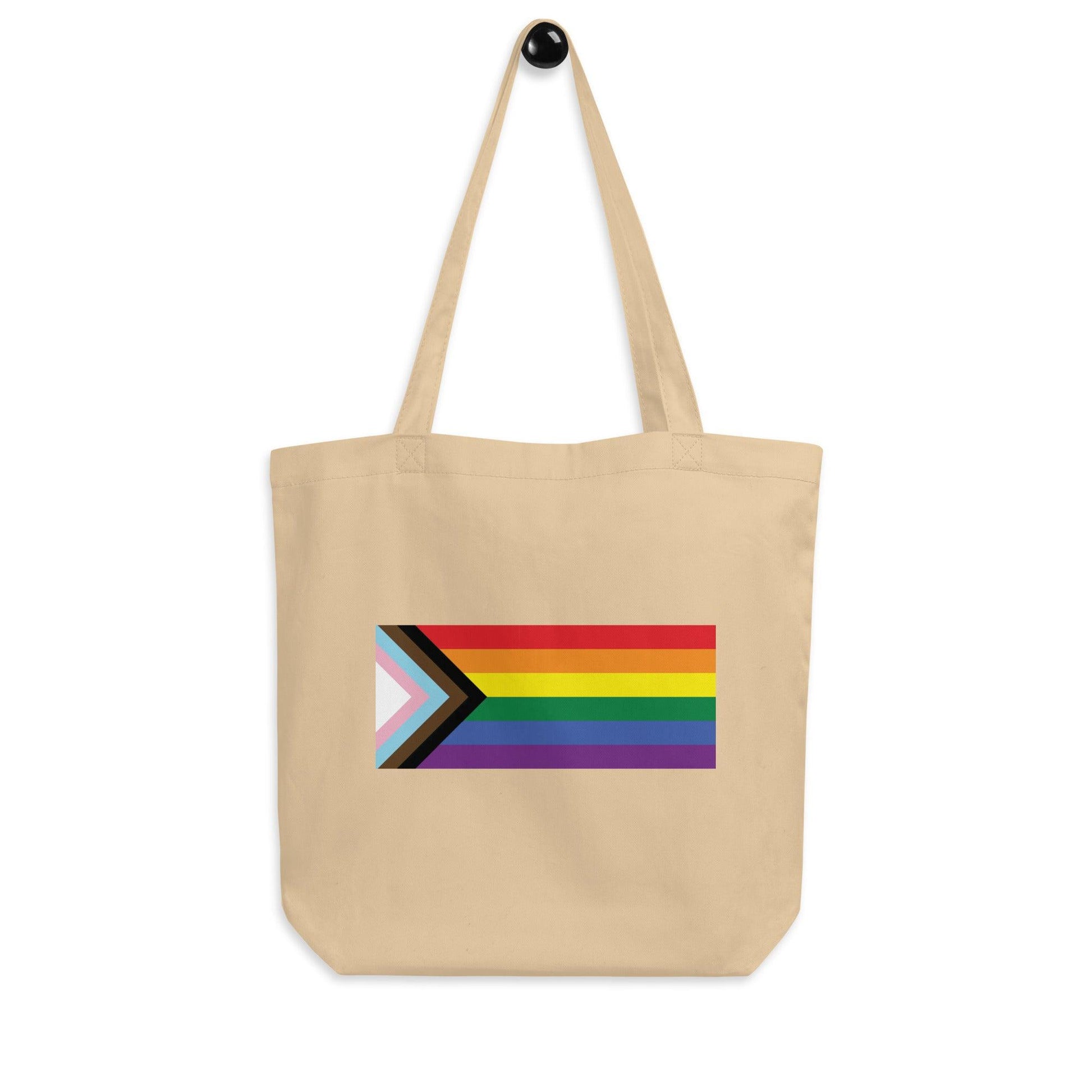 Progress Pride Flag Tote Bag - Tote Bag - Free 2 B