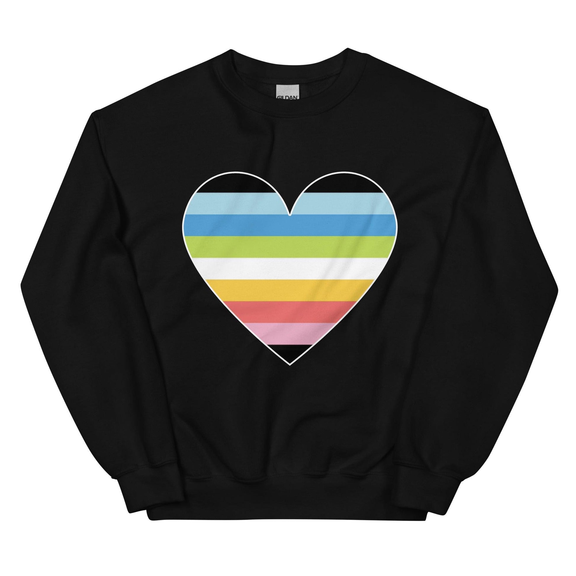 Queer Heart Sweatshirt - Crewneck Sweatshirt - Free 2 B