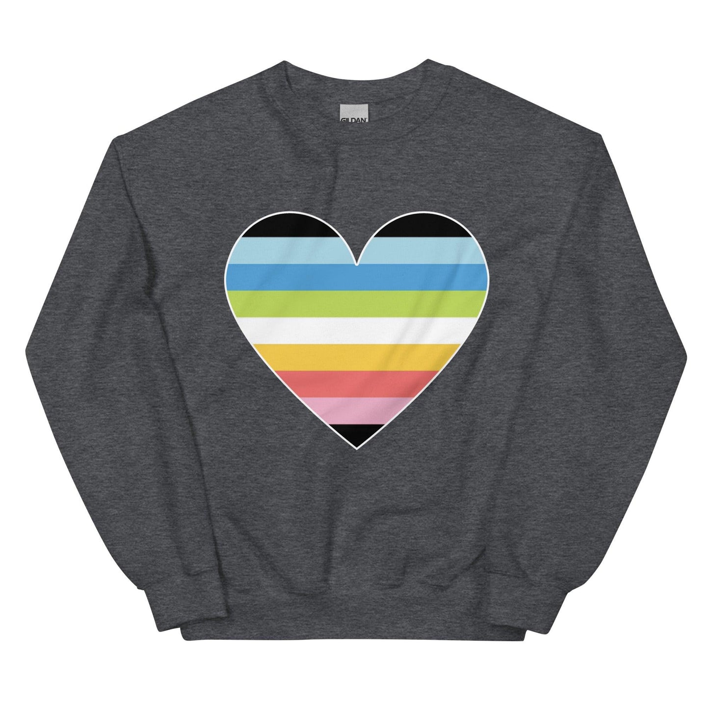 Queer Heart Sweatshirt - Crewneck Sweatshirt - Free 2 B