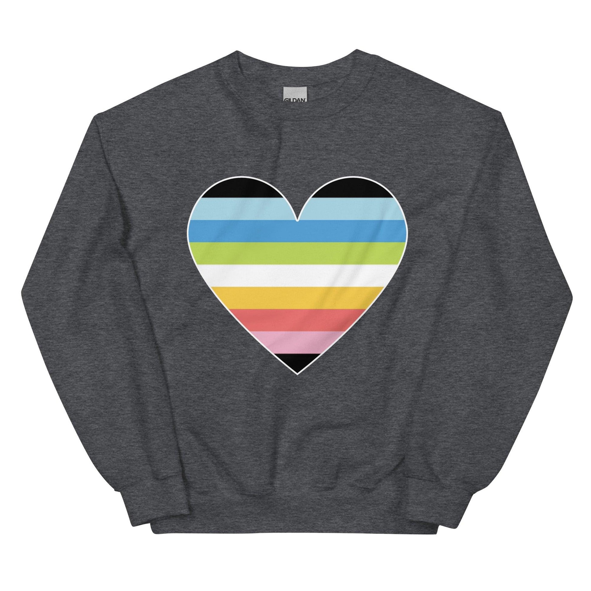 Queer Heart Sweatshirt - Crewneck Sweatshirt - Free 2 B