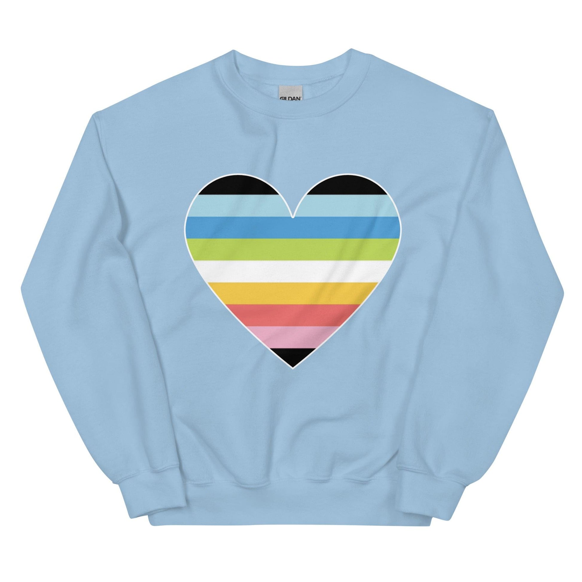 Queer Heart Sweatshirt - Crewneck Sweatshirt - Free 2 B