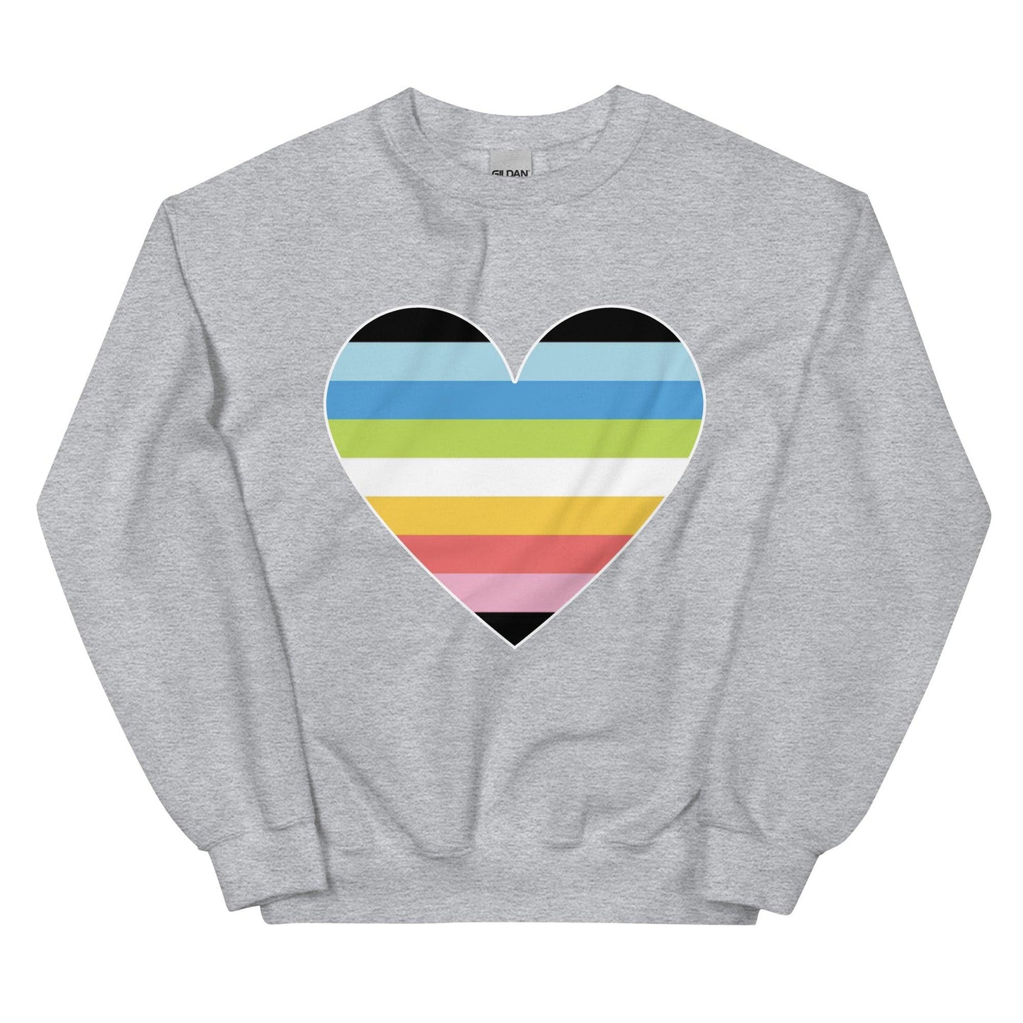 Queer Heart Sweatshirt - Crewneck Sweatshirt - Free 2 B