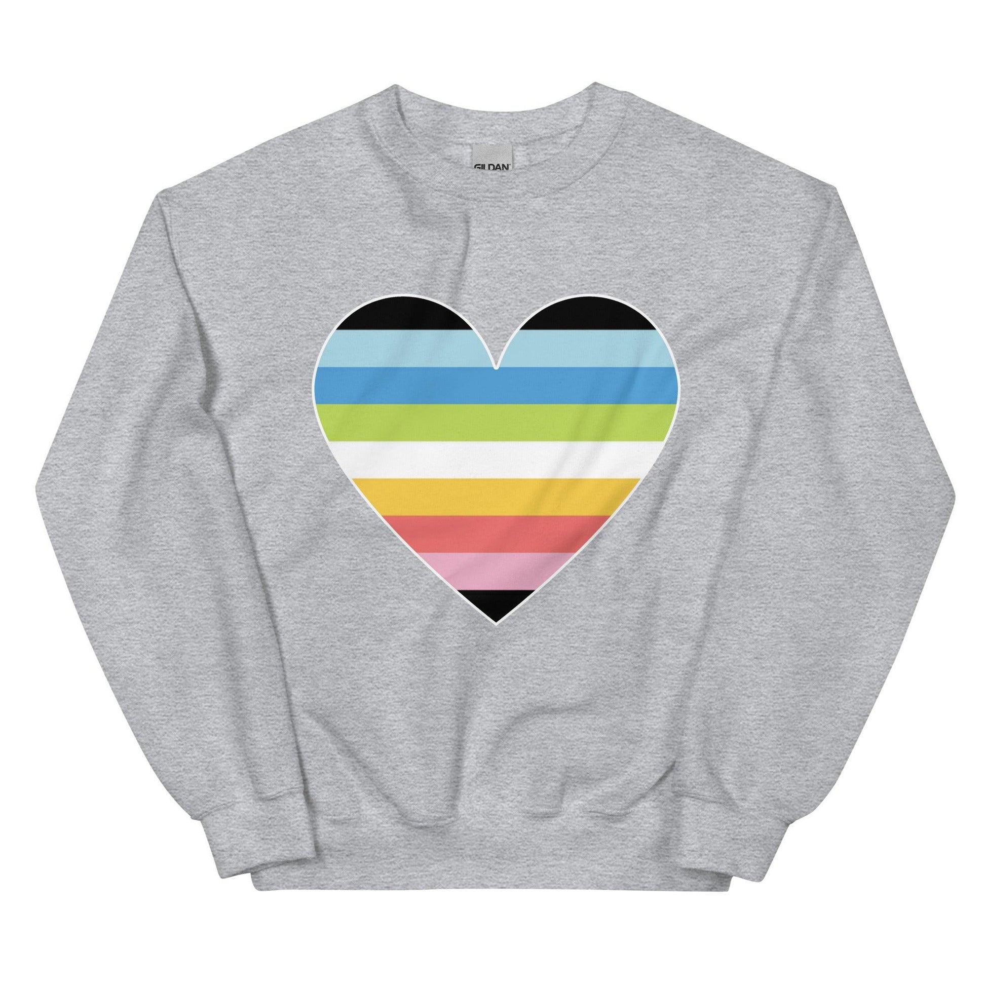 Queer Heart Sweatshirt - Crewneck Sweatshirt - Free 2 B