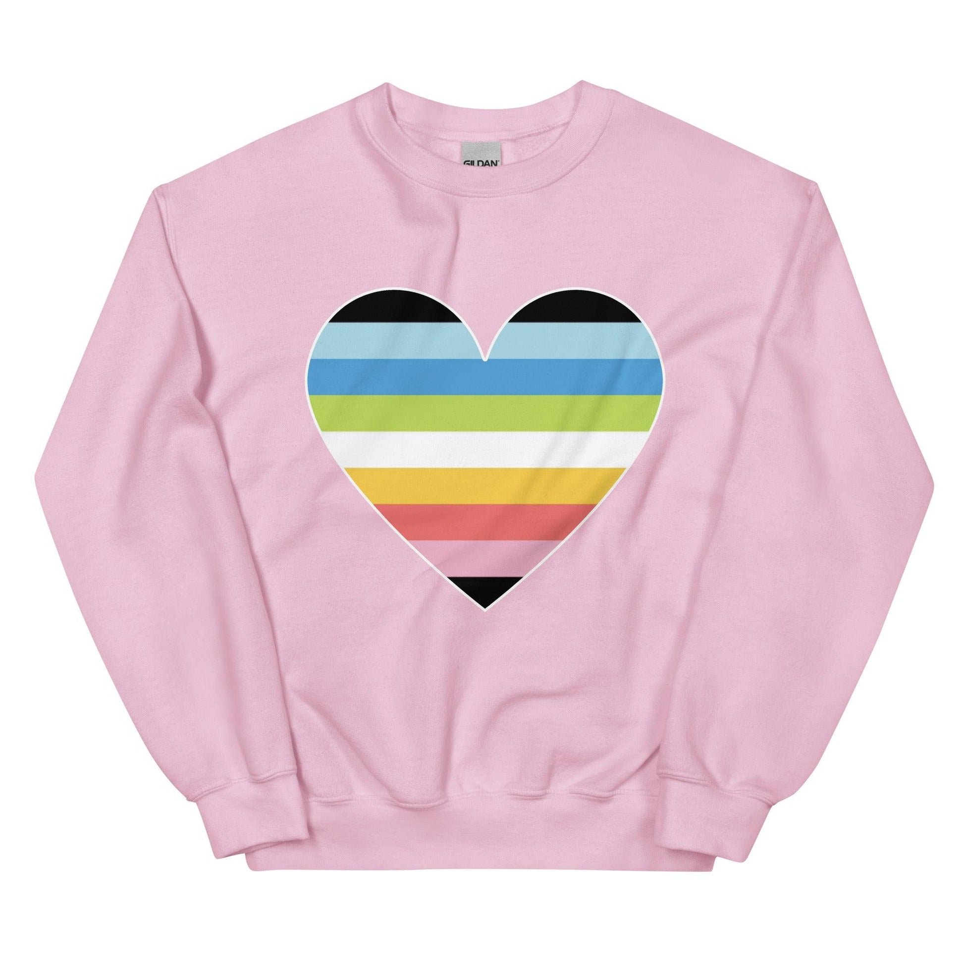 Queer Heart Sweatshirt - Crewneck Sweatshirt - Free 2 B