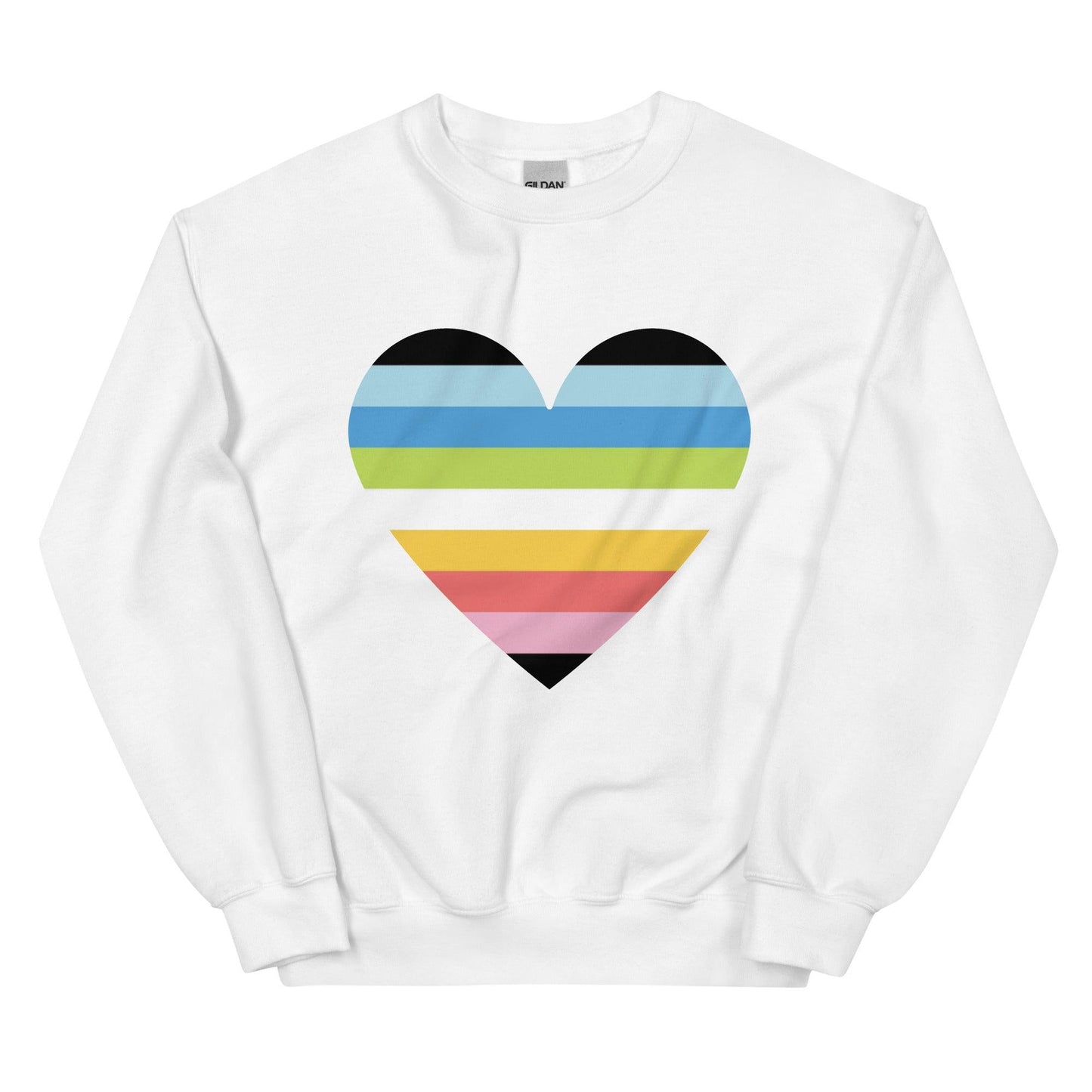 Queer Heart Sweatshirt - Crewneck Sweatshirt - Free 2 B