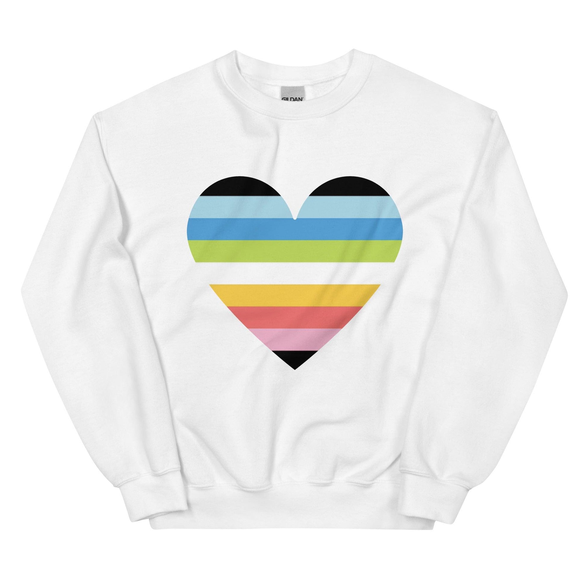 Queer Heart Sweatshirt - Crewneck Sweatshirt - Free 2 B