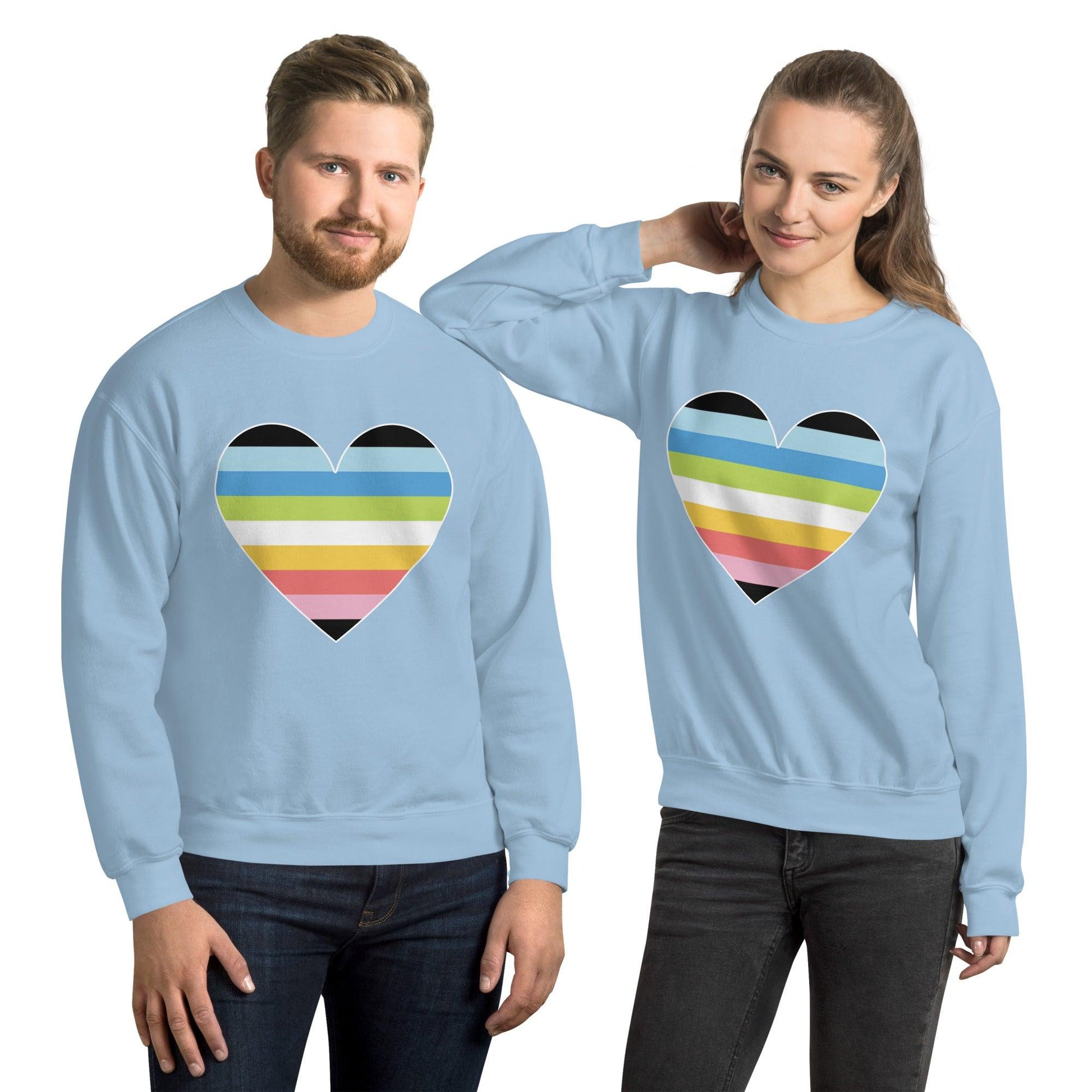 Queer Heart Sweatshirt - Crewneck Sweatshirt - Free 2 B