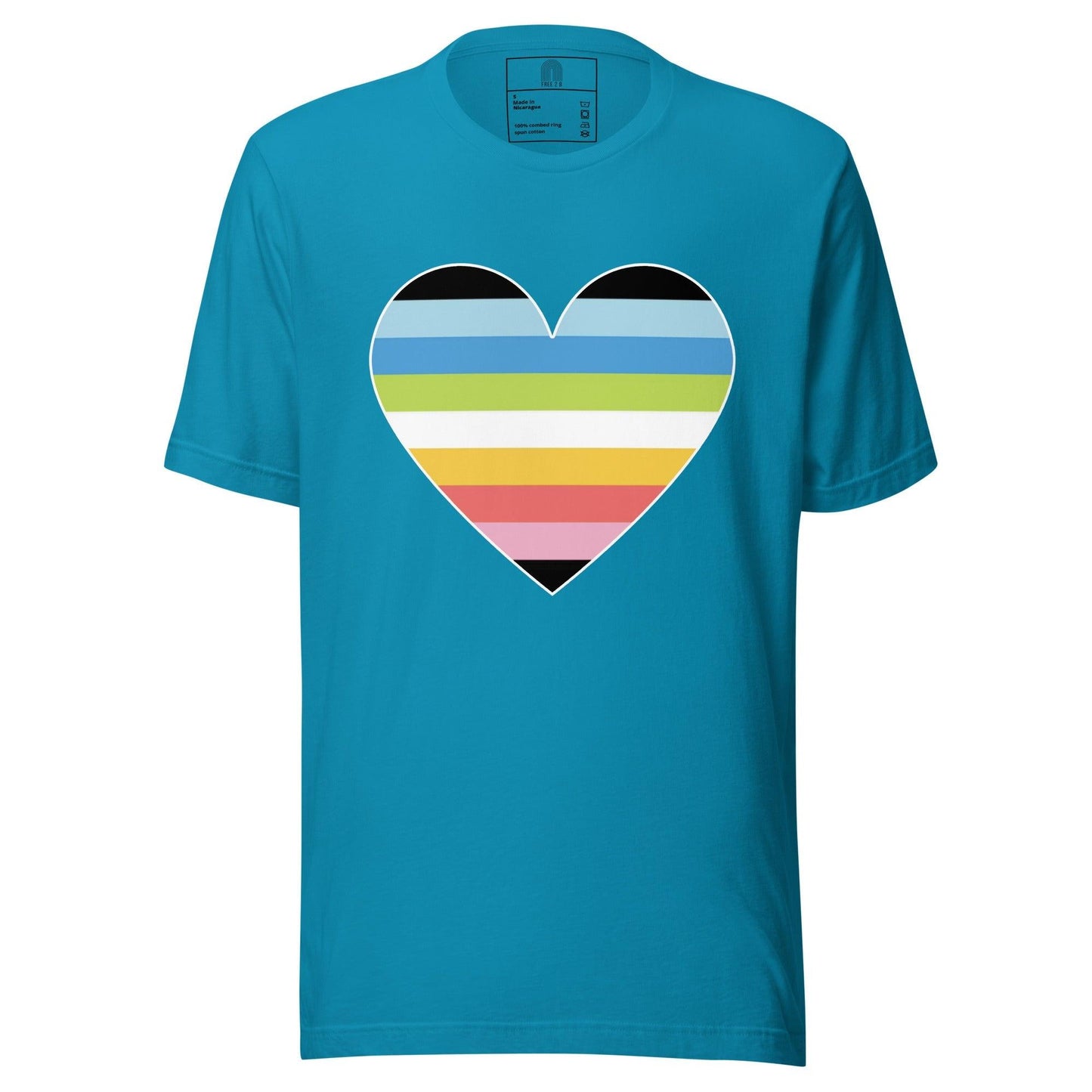 Queer Heart T-Shirt - T Shirt - Free 2 B