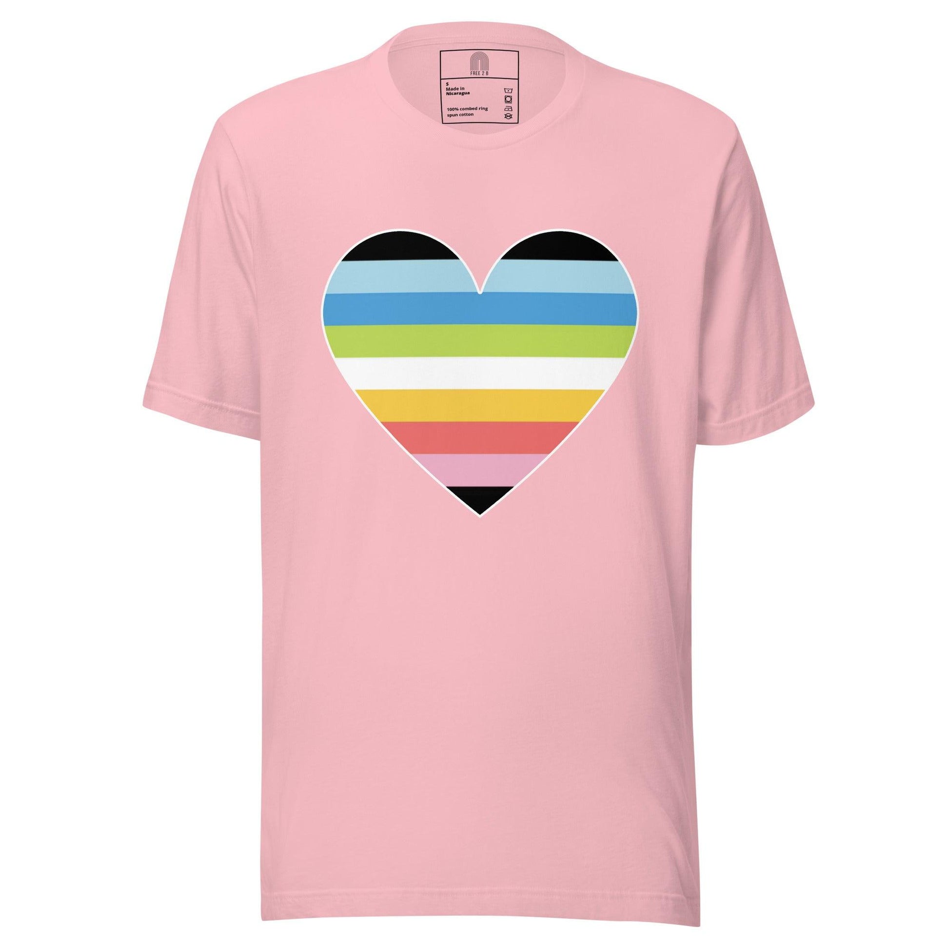 Queer Heart T-Shirt - T Shirt - Free 2 B