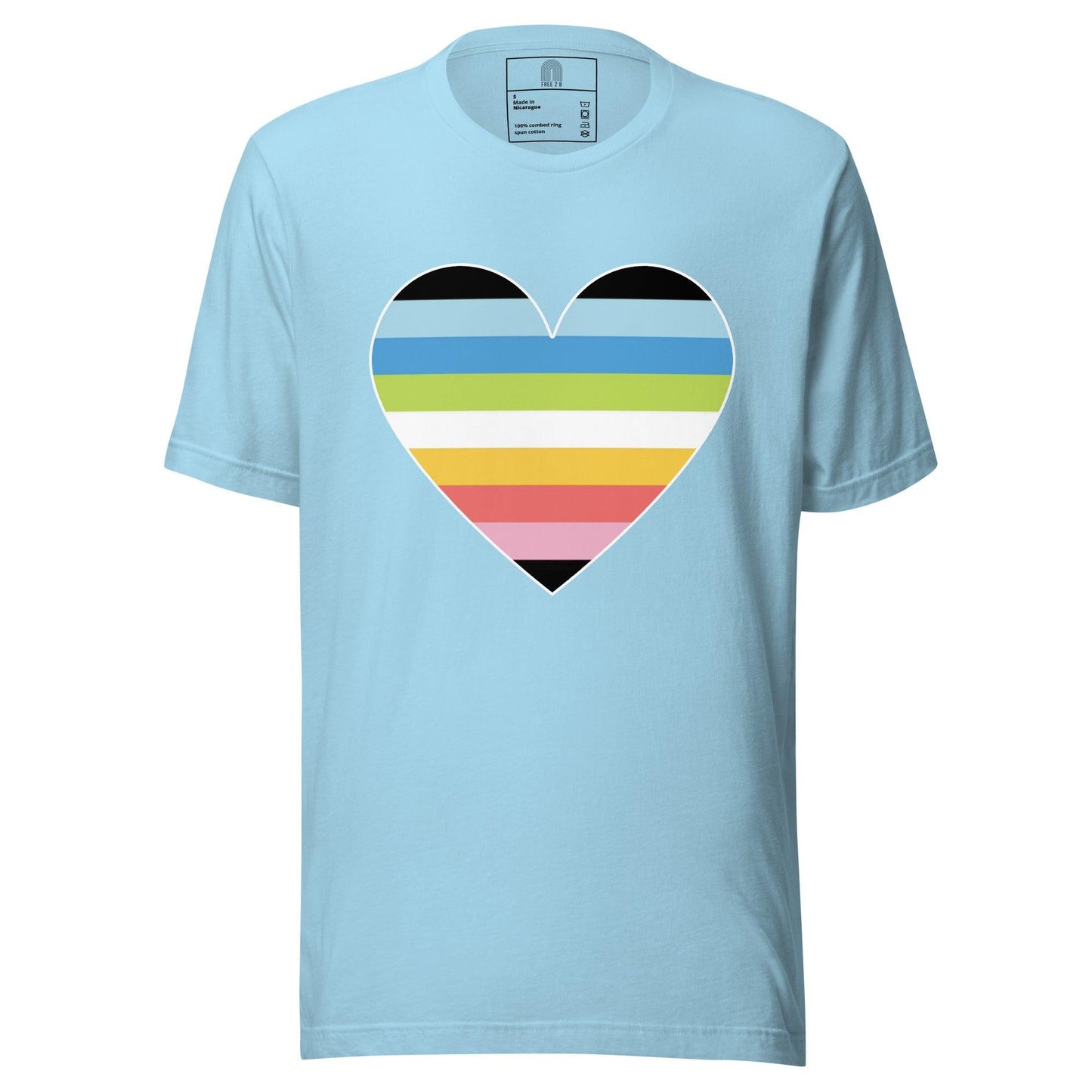 Queer Heart T-Shirt - T Shirt - Free 2 B