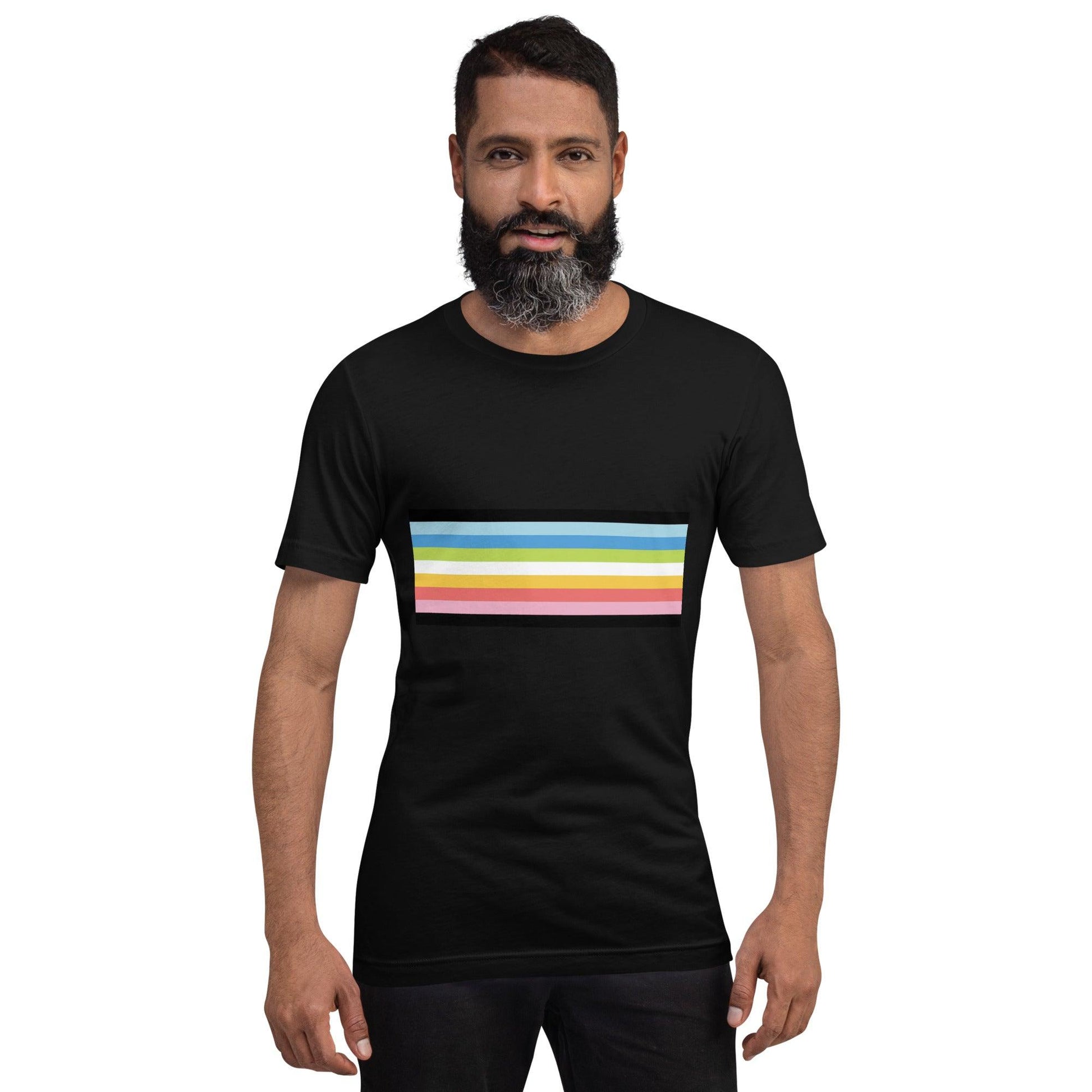 Queer Pride Flag T-Shirt - T Shirt - Free 2 B