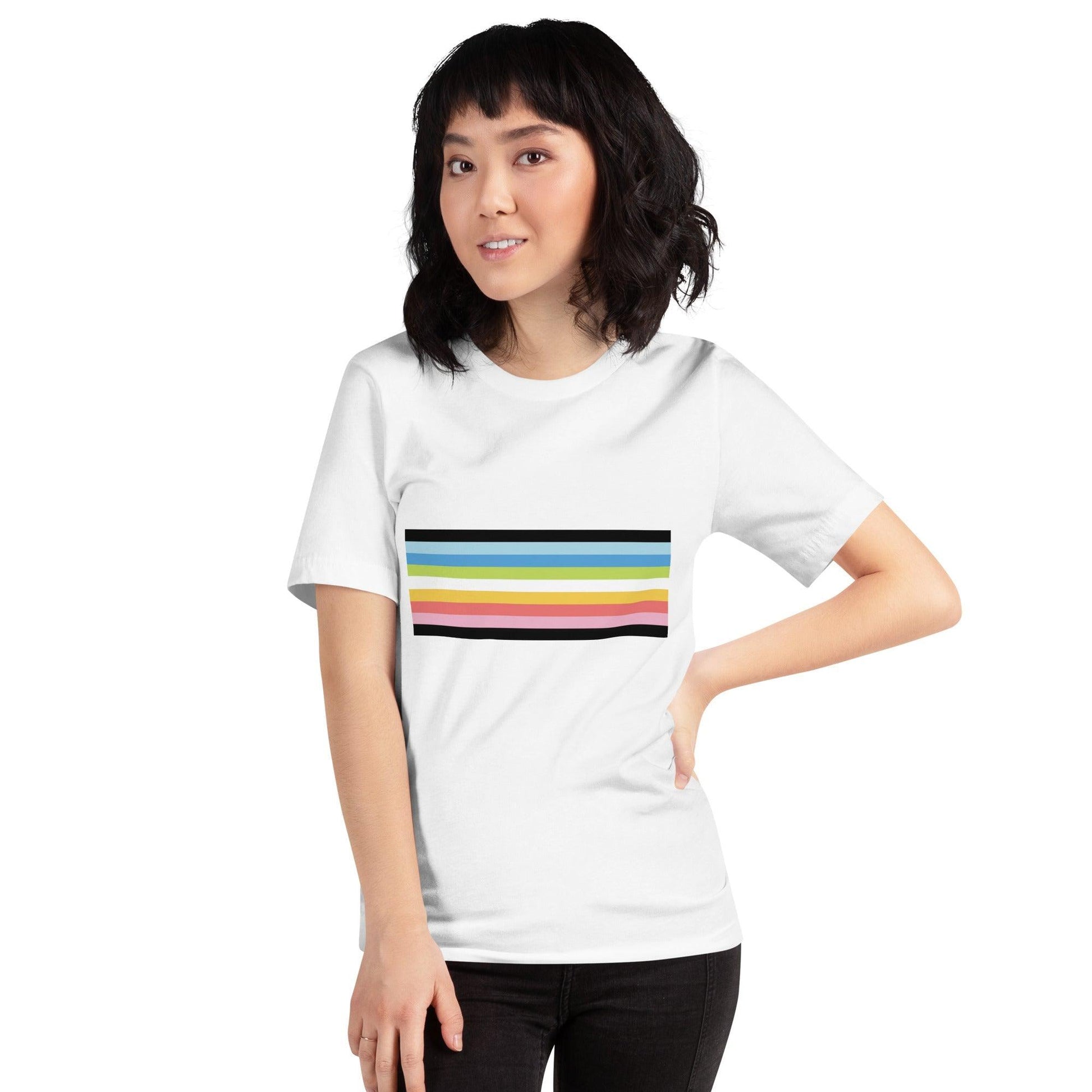 Queer Pride Flag T-Shirt - T Shirt - Free 2 B