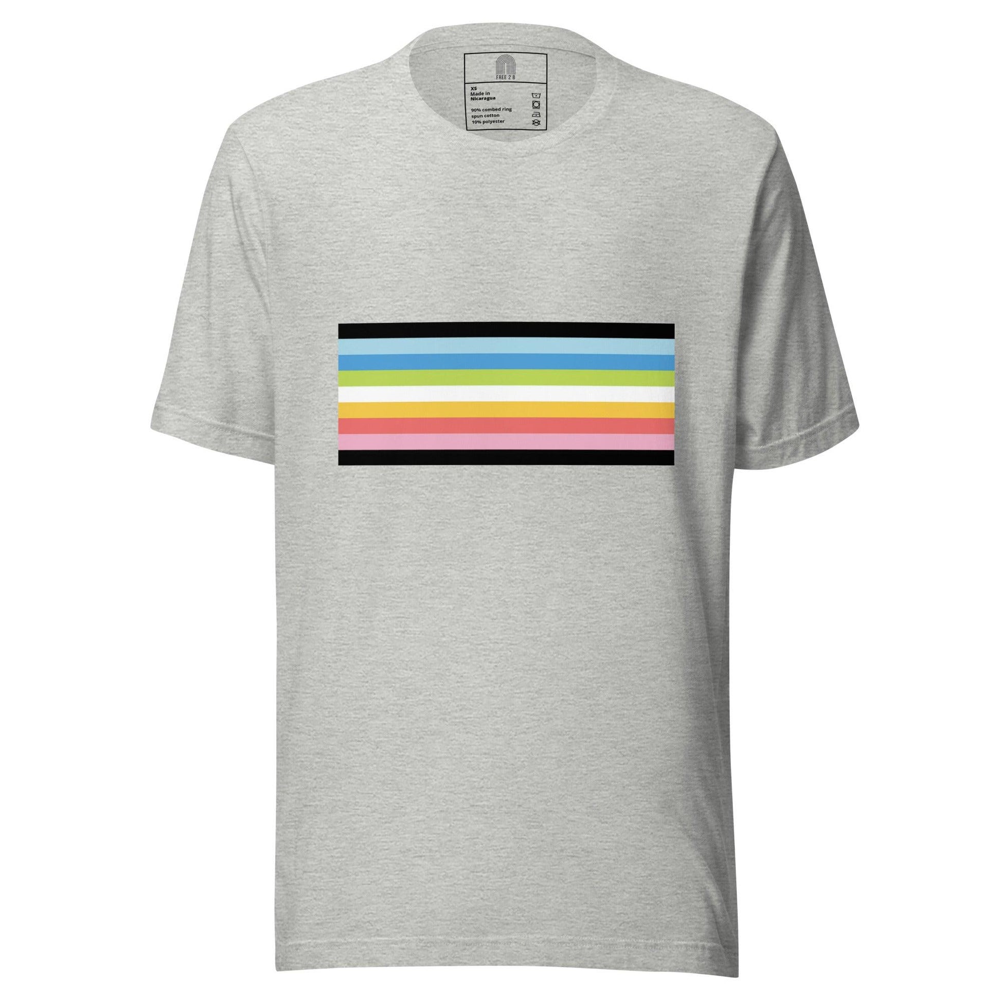 Queer Pride Flag T-Shirt - T Shirt - Free 2 B