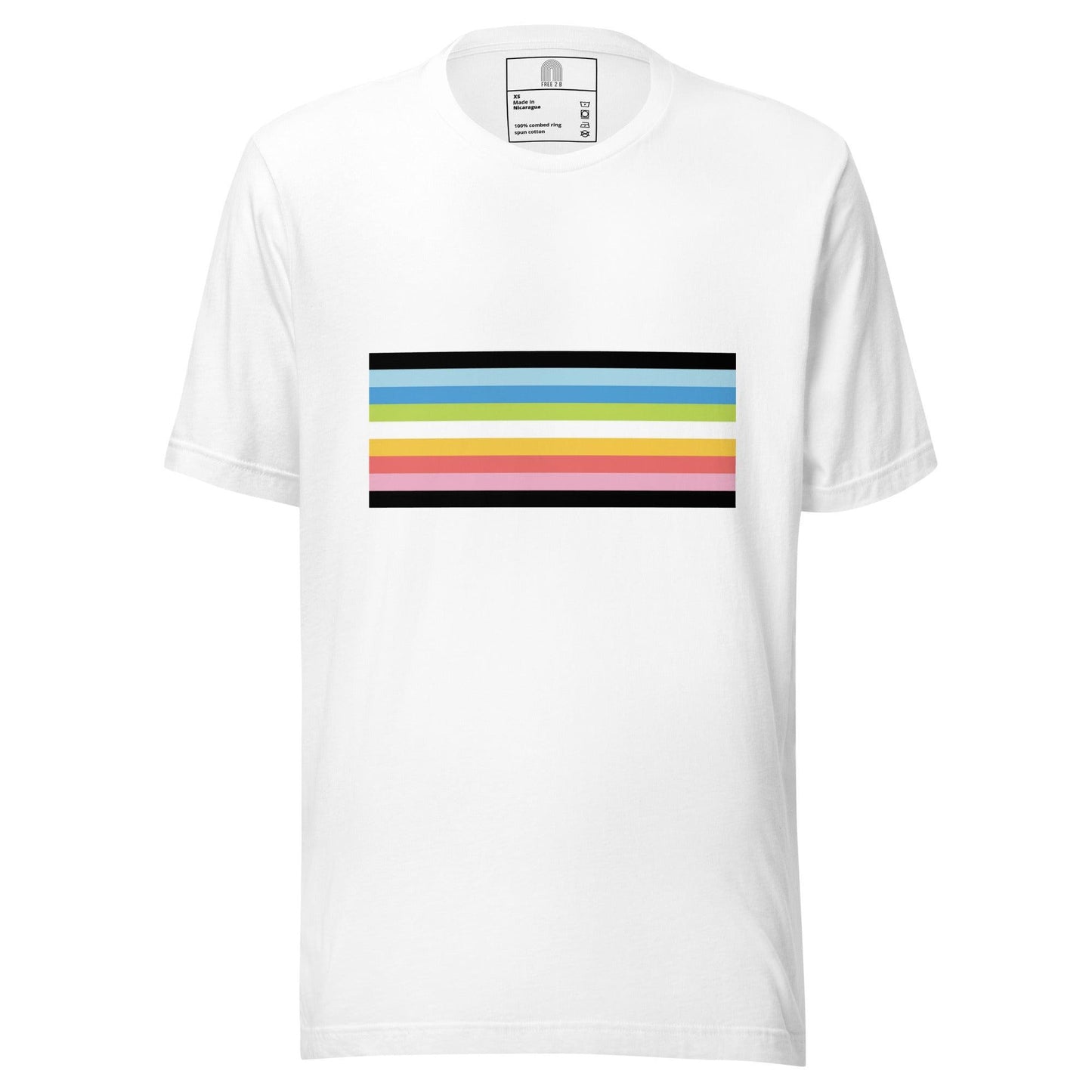 Queer Pride Flag T-Shirt - T Shirt - Free 2 B