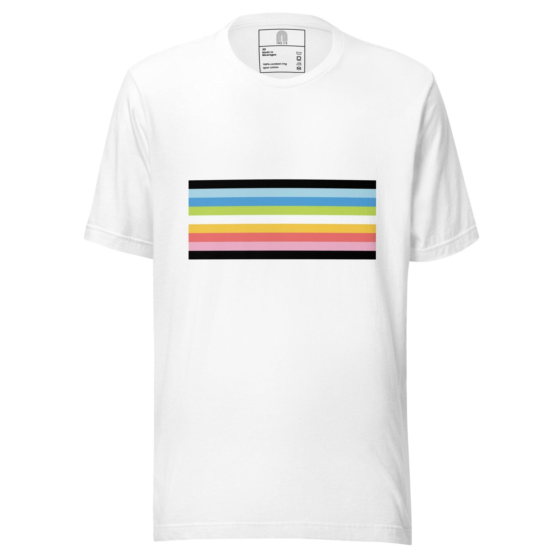 Queer Pride Flag T-Shirt - T Shirt - Free 2 B