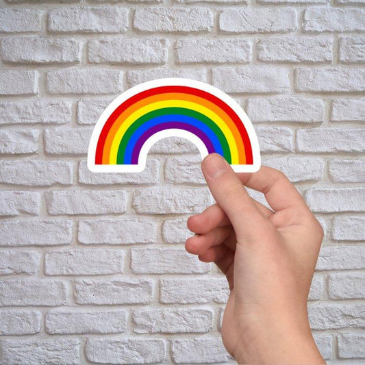 Radiant Rainbow Pride Sticker - Sticker - Free 2 B