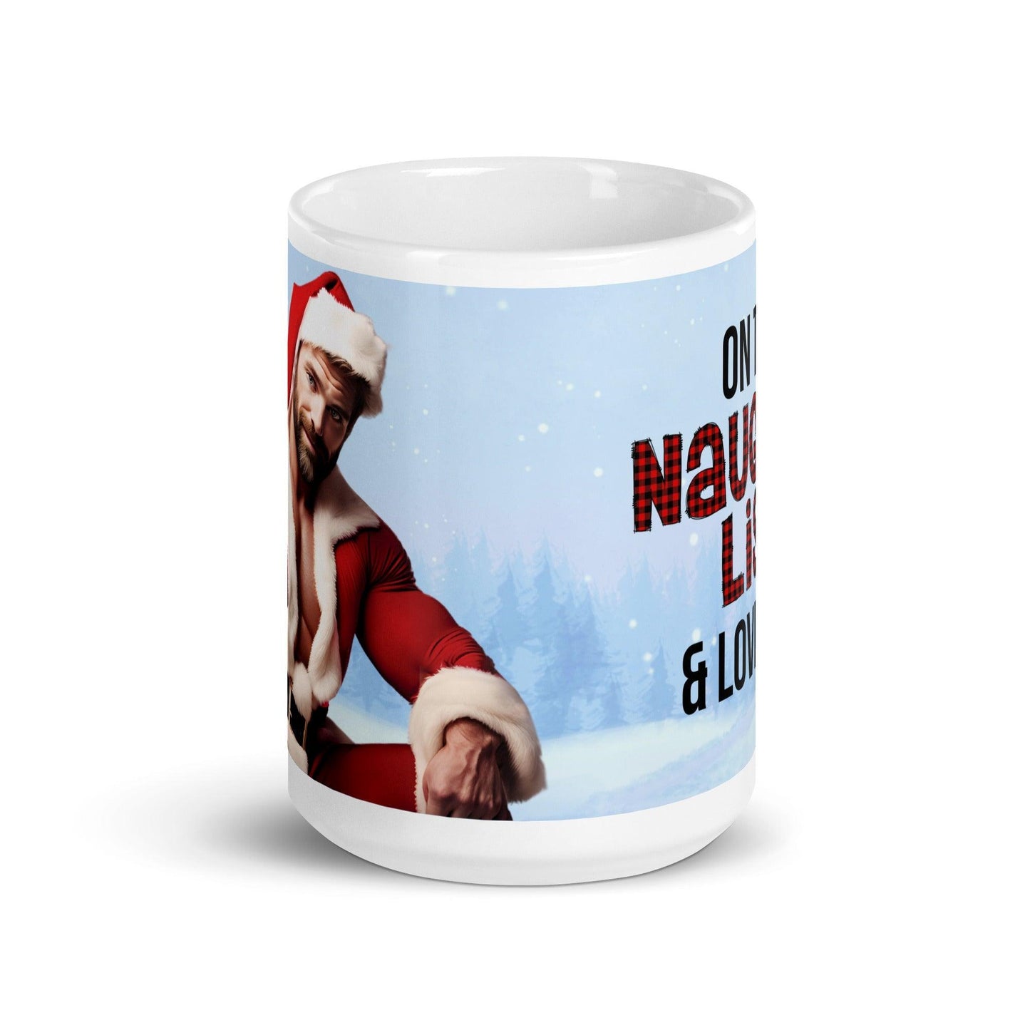 Sexy Santa 'On the Naughty List and Loving It' Mug - Mug - Free 2 B