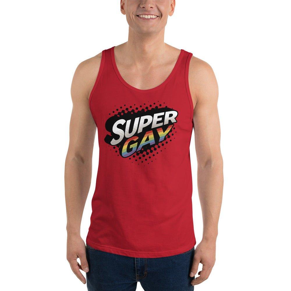 "Super Gay" Tank Top - Tank Top - Free 2 B