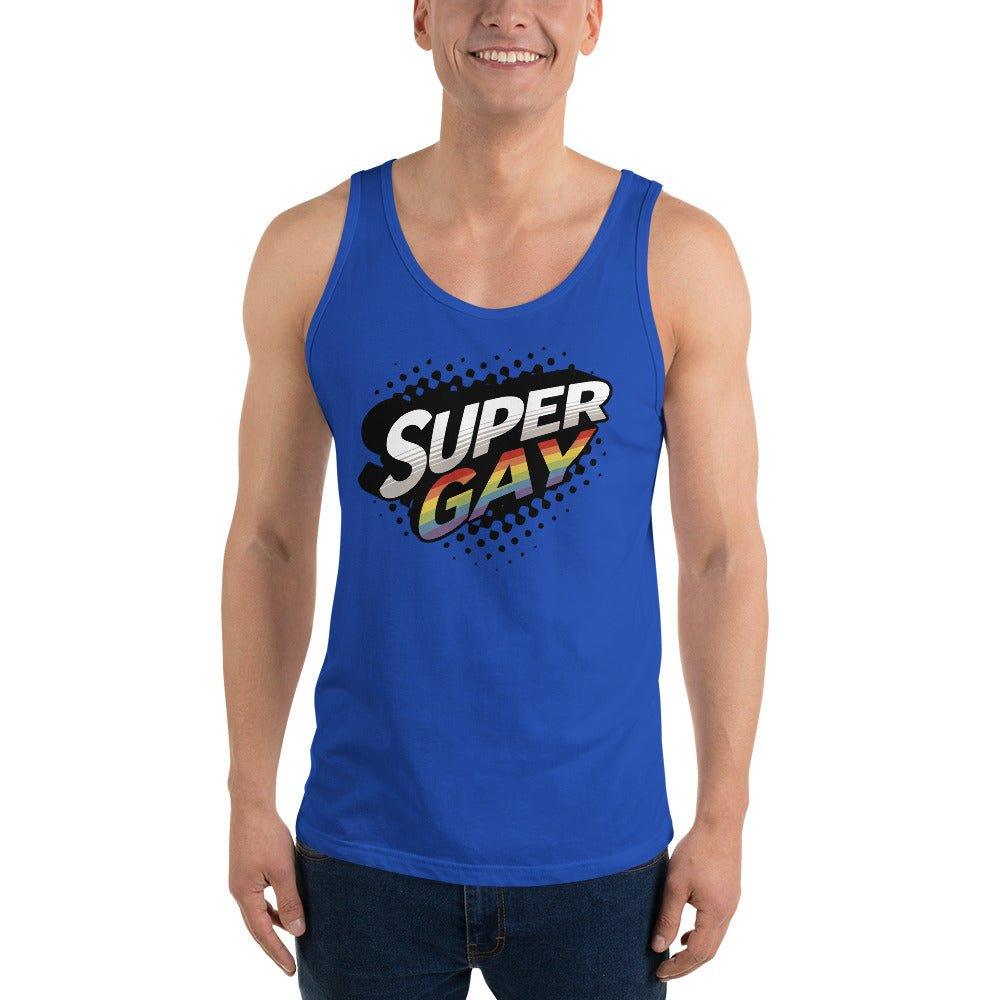 "Super Gay" Tank Top - Tank Top - Free 2 B