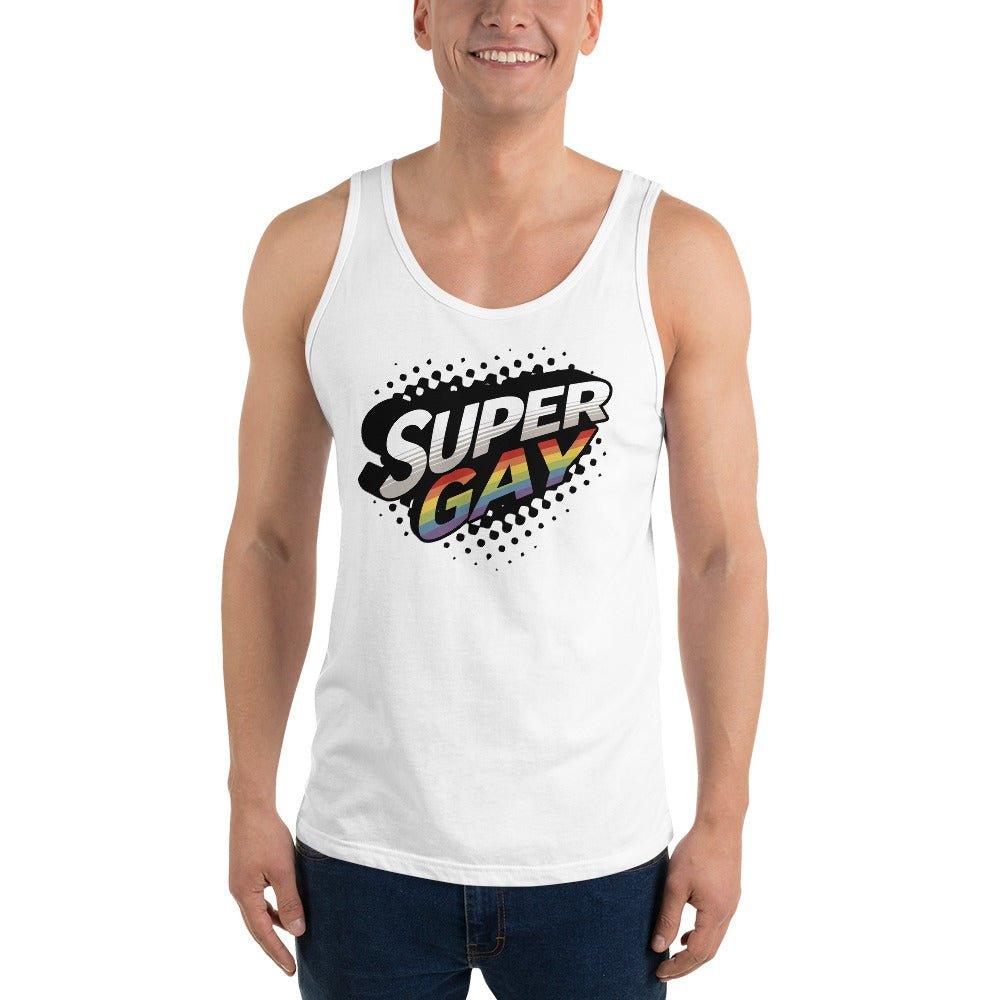 "Super Gay" Tank Top - Tank Top - Free 2 B