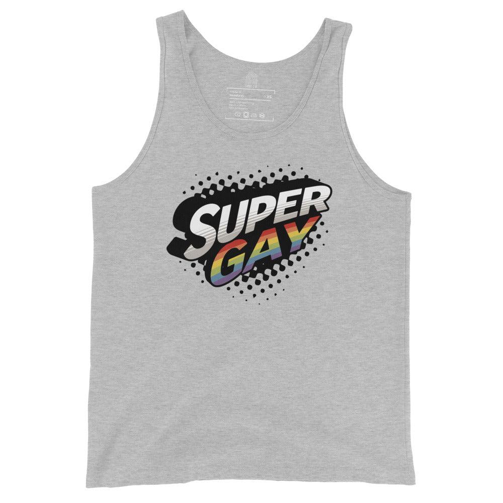 "Super Gay" Tank Top - Tank Top - Free 2 B