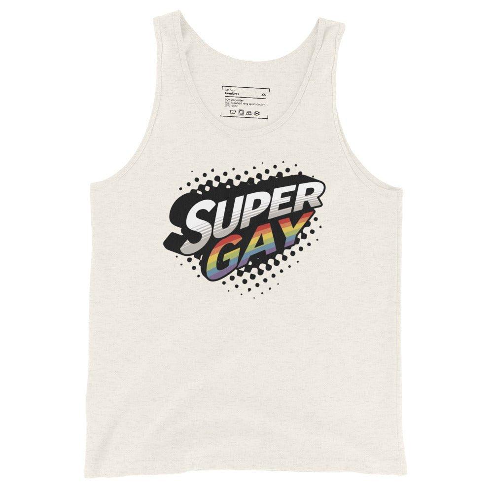 "Super Gay" Tank Top - Tank Top - Free 2 B