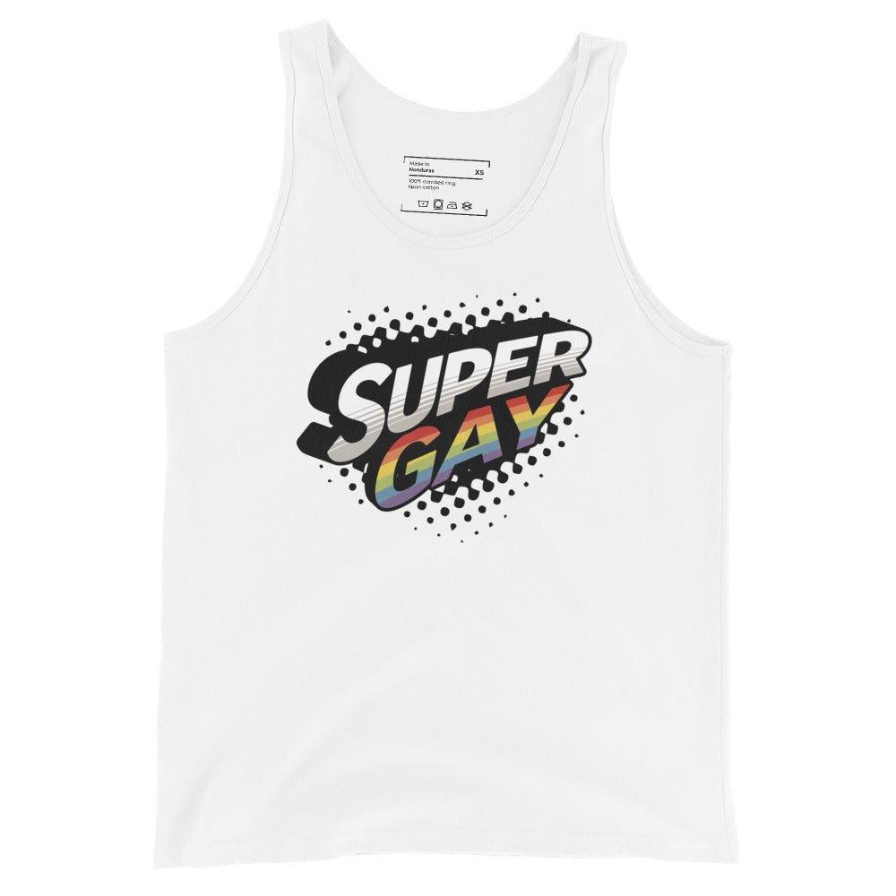 "Super Gay" Tank Top - Tank Top - Free 2 B