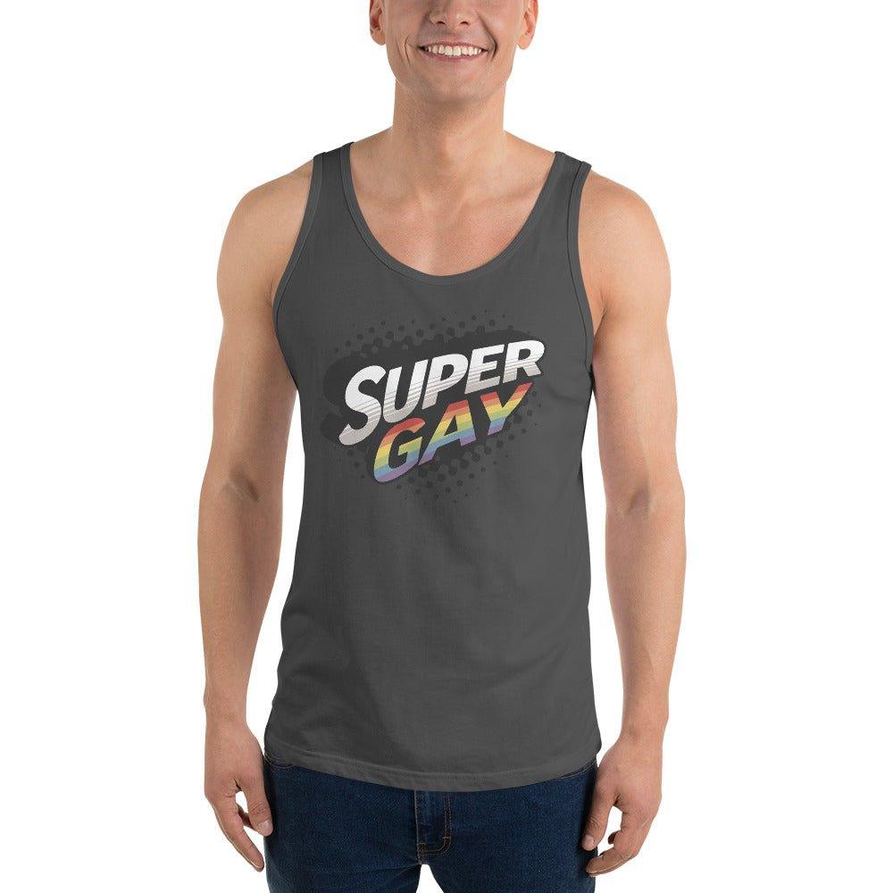 "Super Gay" Tank Top - Tank Top - Free 2 B