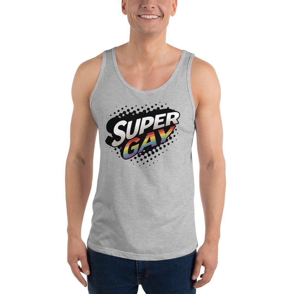 "Super Gay" Tank Top - Tank Top - Free 2 B