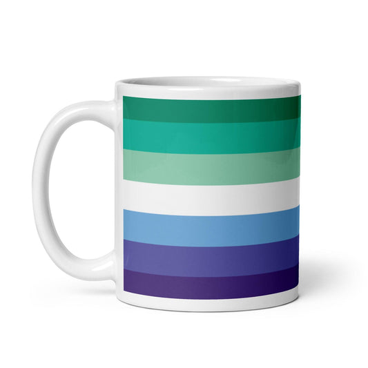 Trans-Inclusive Gay Men's Flag Mug - Mug - Free 2 B