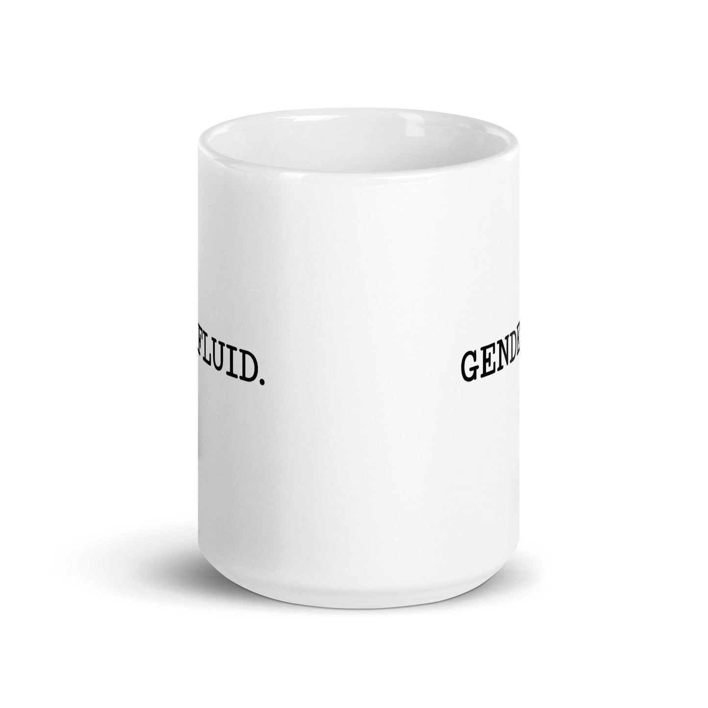 White Genderfluid Mug - Mug - Free 2 B