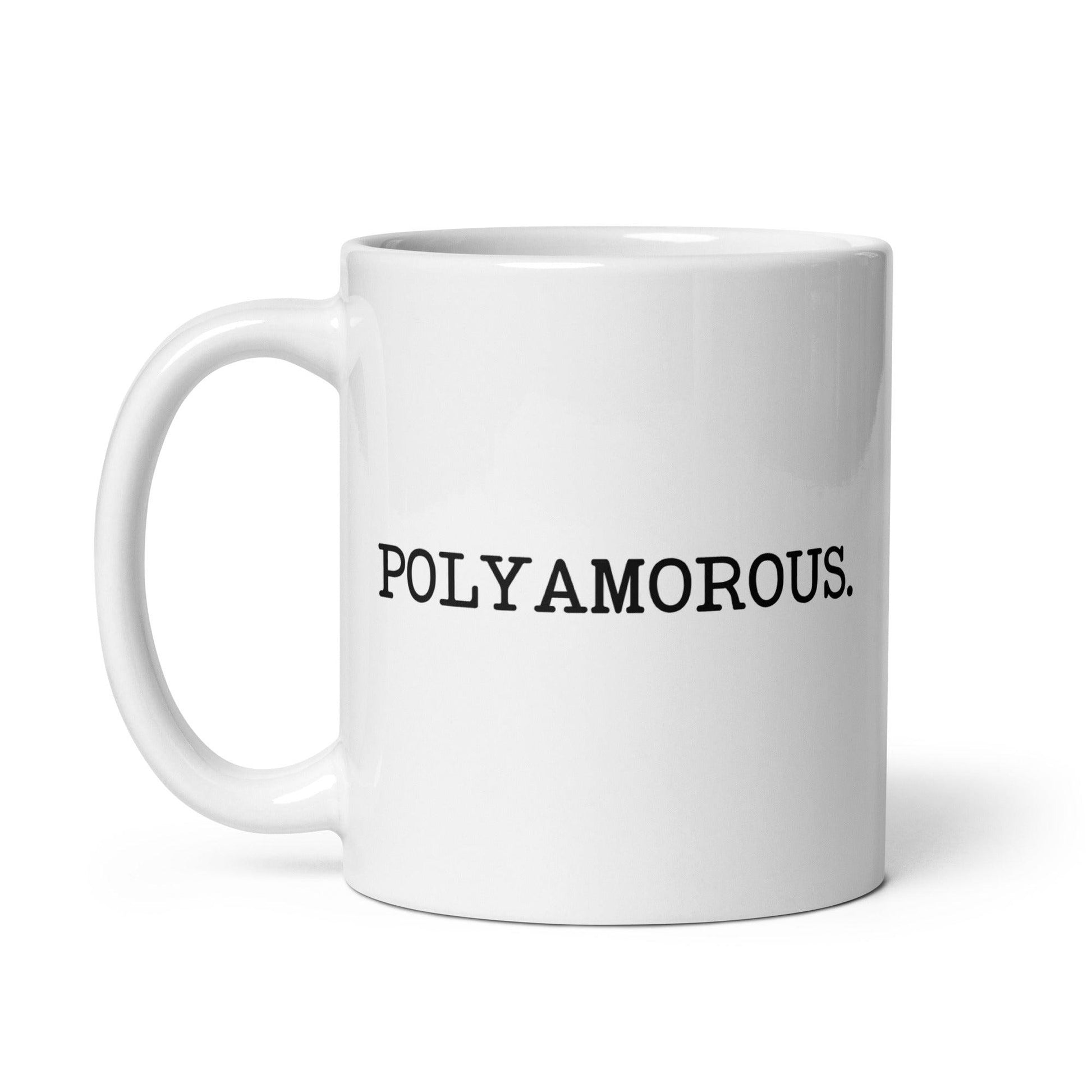 White Polyamorous Mug - Mug - Free 2 B